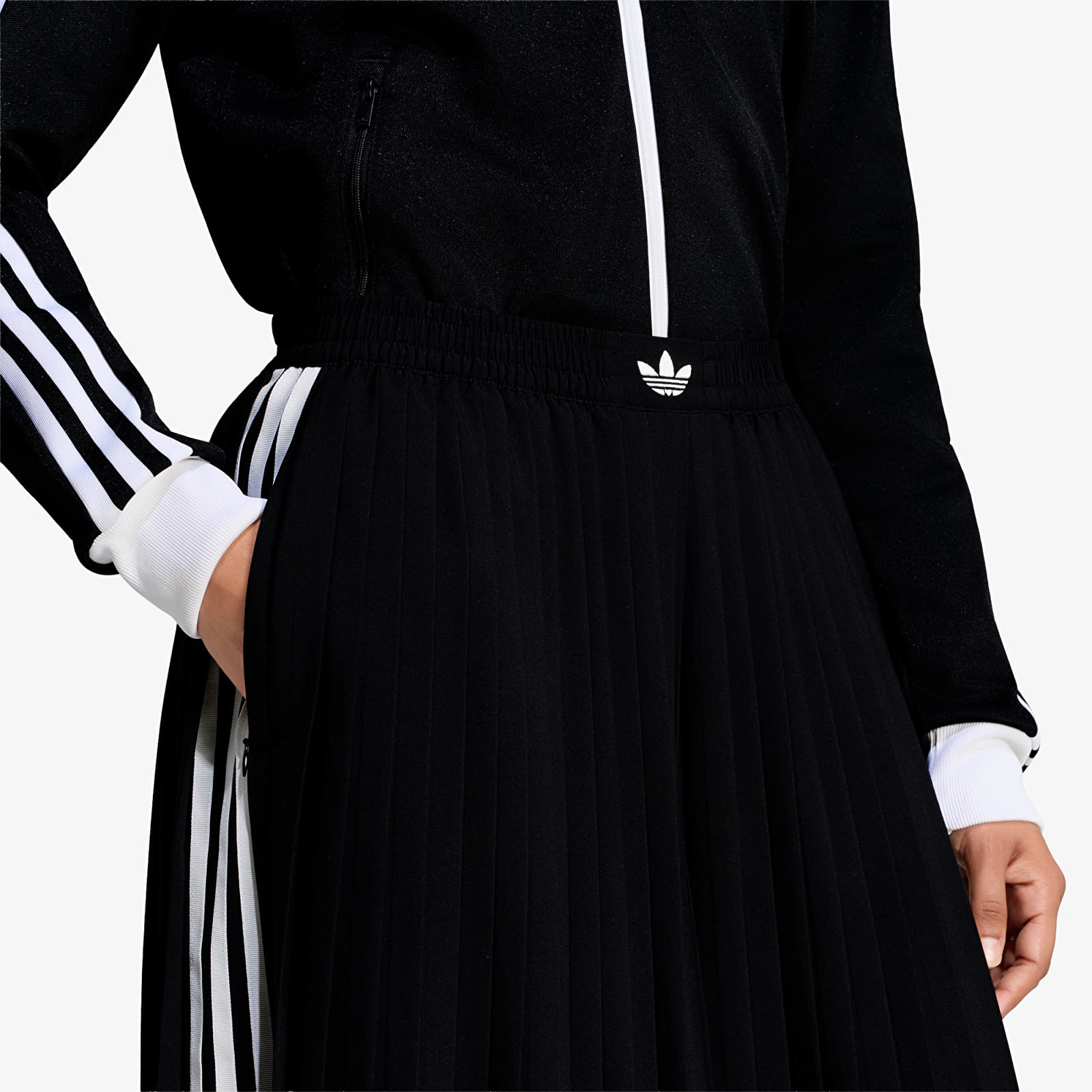 Women's Trousers adidas Pleated Track Pants Black