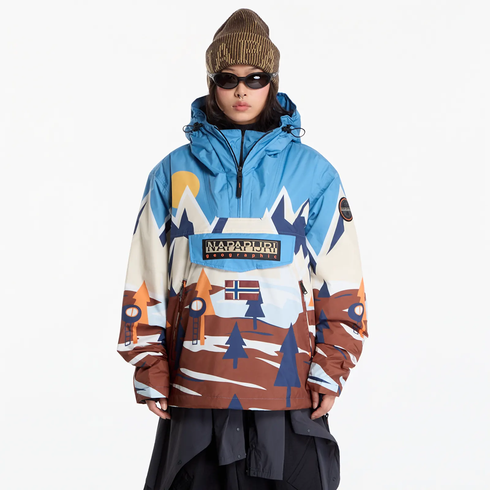 Pánské bundy Napapijri Rainforest Next Anorak Jacket Multicolour