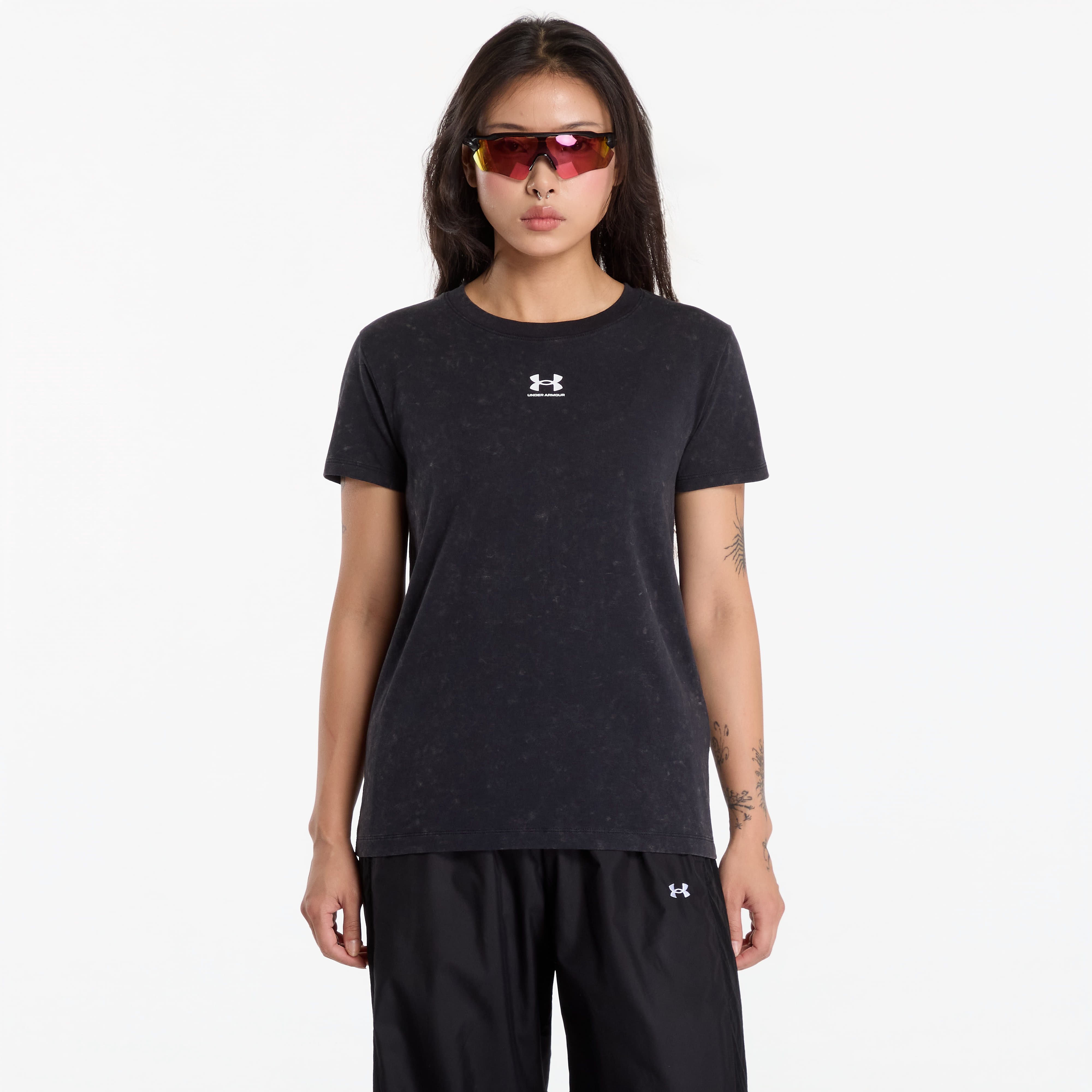 Тениска Under Armour Rival Cotton Wash SS Black XS