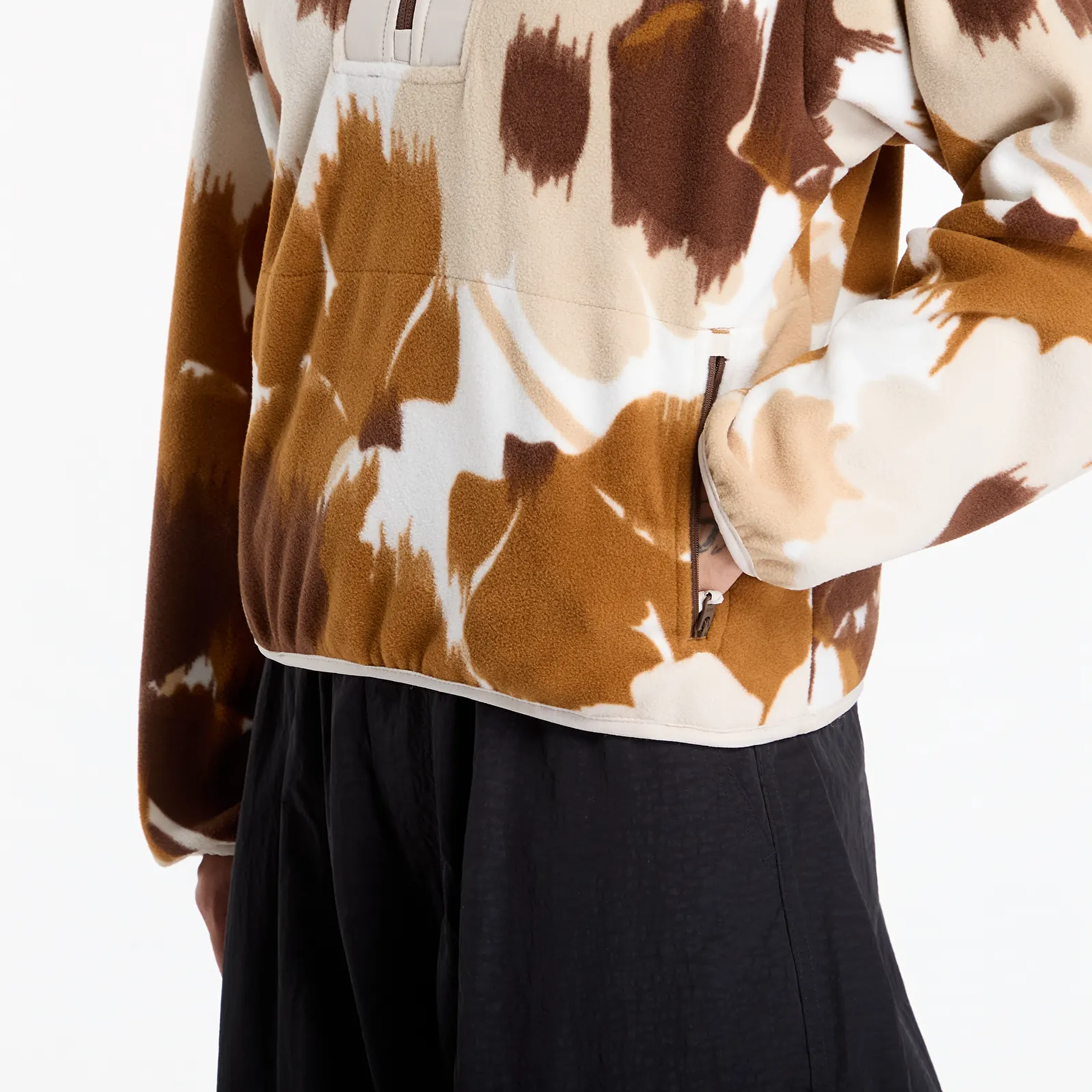 Женские худи Columbia Sequoia Grove™ II Printed Half Zip Camel Brown Ikatbloom