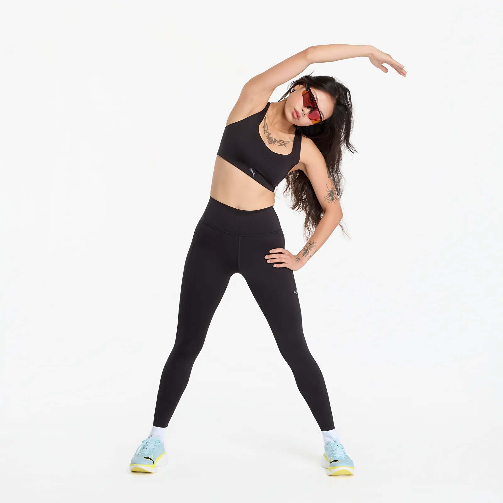 Ženski grudnjaci Puma Pwrmode Bra - High Puma Black