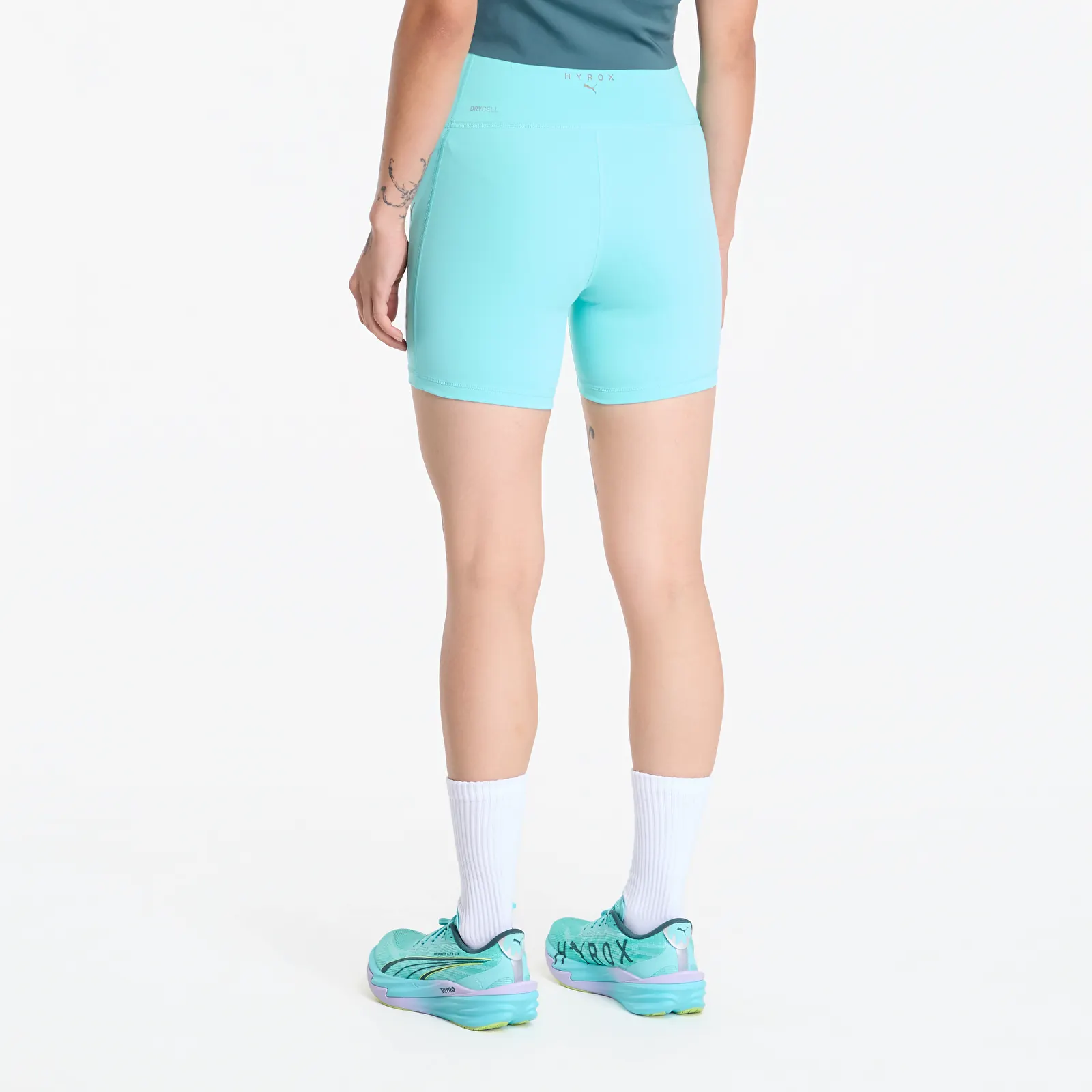 Leggings für Frauen Puma X Hyrox Ess Short Tight Intense Mint