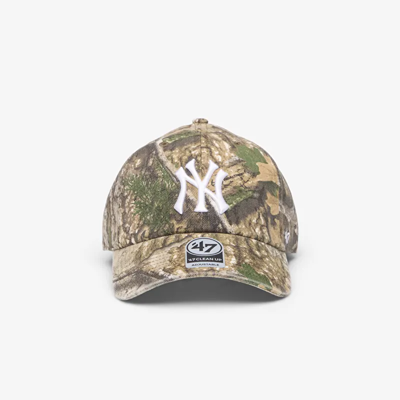 Czapka '47 Brand MLB Clean Up Real Tree New York Yankees Cap Green/ Brown
