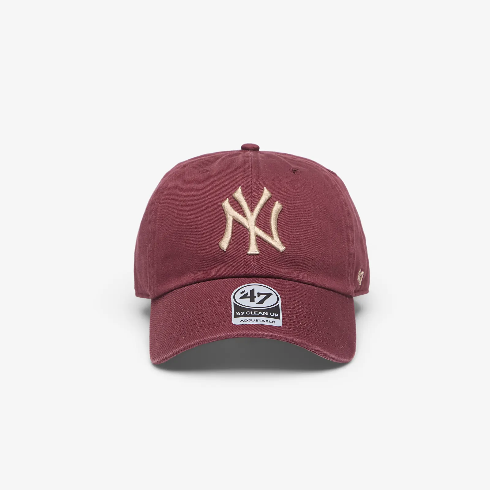 Mützen für Männer '47 Brand MLB Clean Up Contrast New York Yankees Cap Burgundy