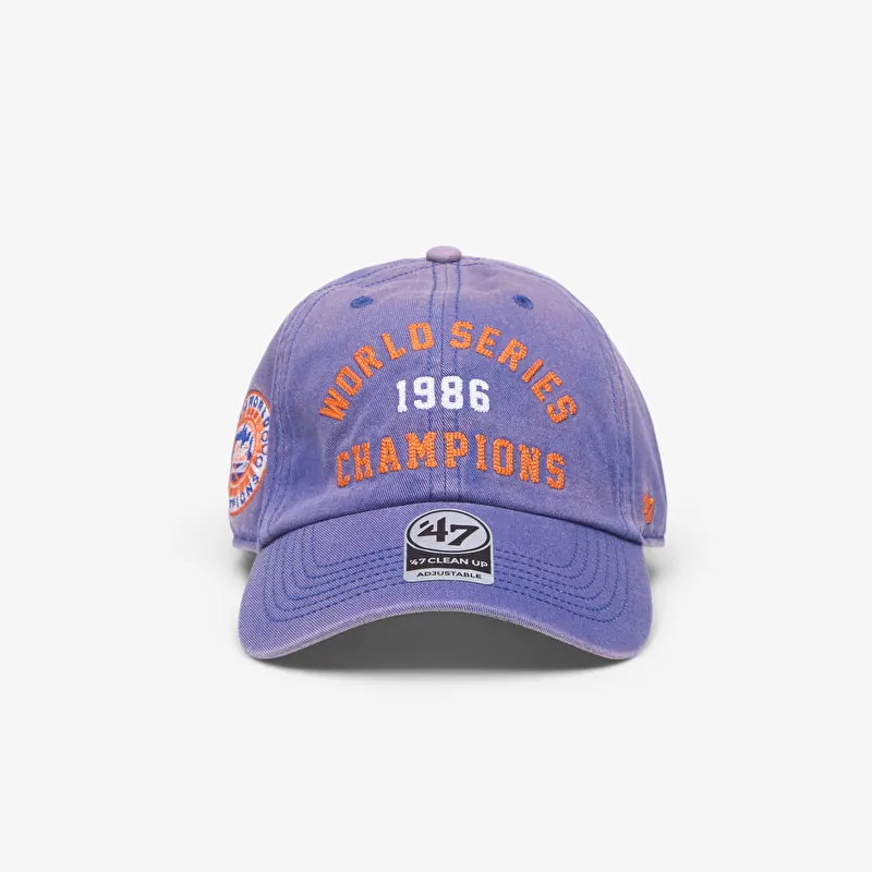 Čiapka '47 Brand MLB Clean Up 86 Mets New York Mets Cap Washed Indigo
