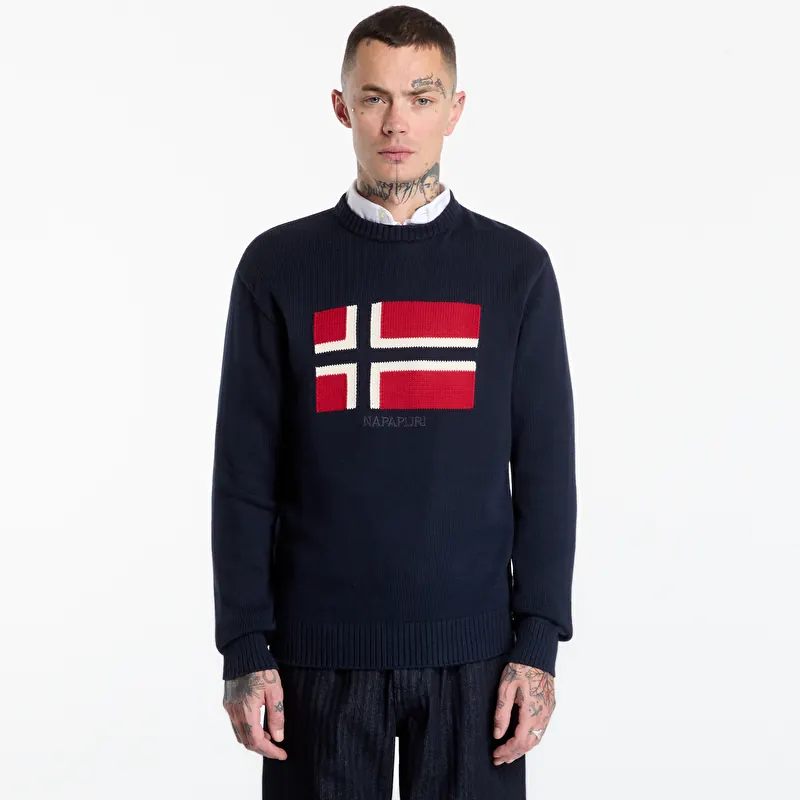 Suéter Napapijri Pullover Mura Blu Marine