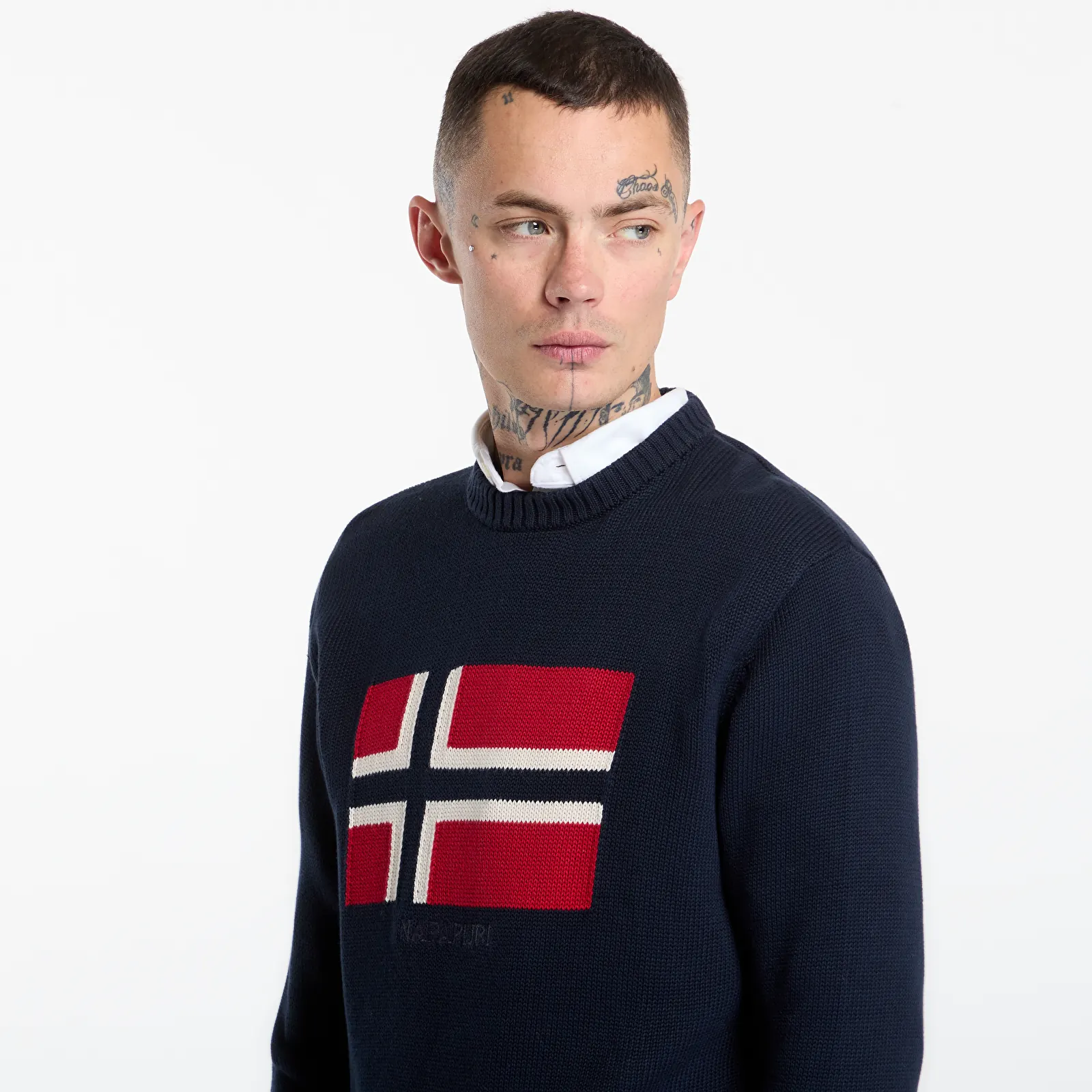 Moški puloverji Napapijri Pullover Mura Blu Marine