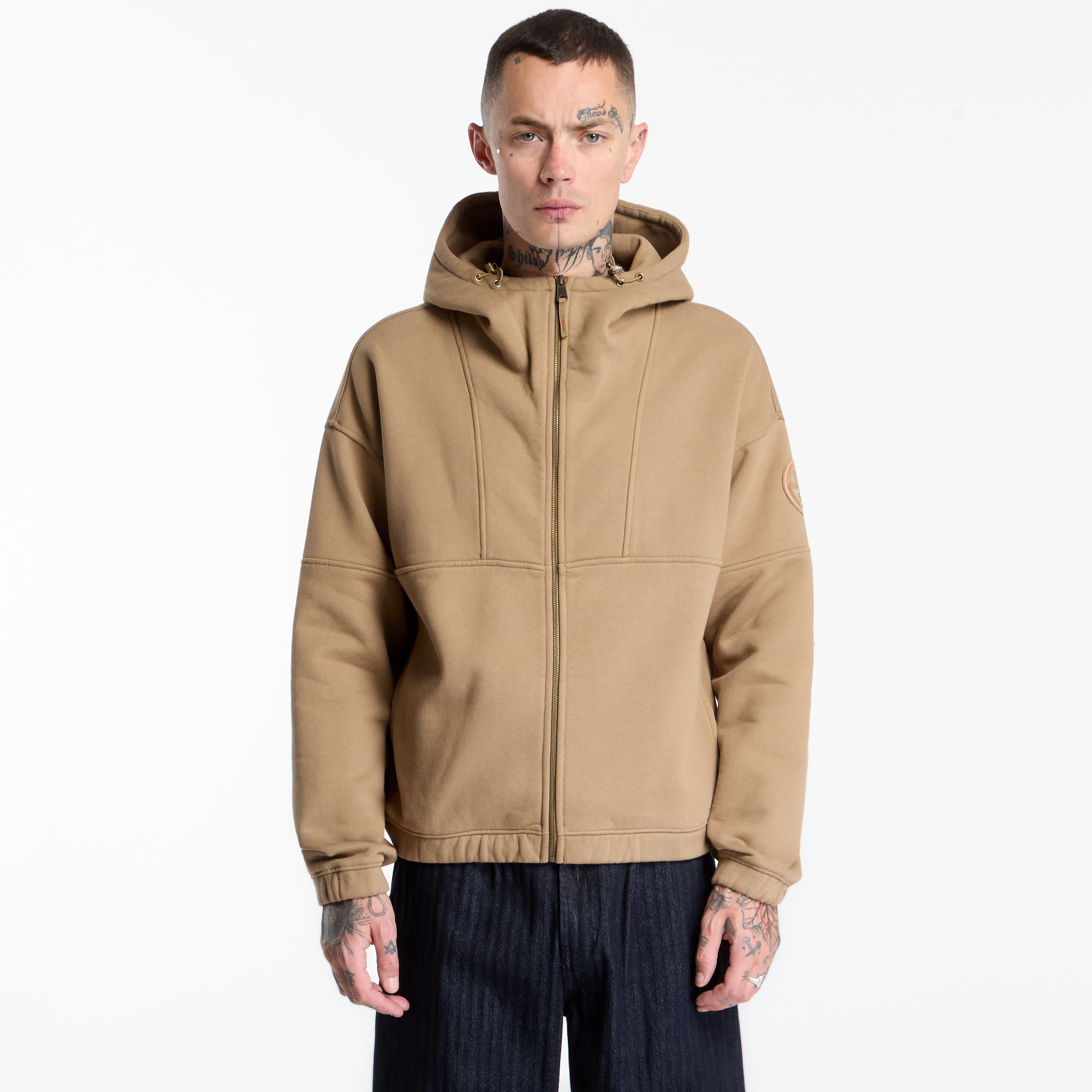 Суитшърт Napapijri Bloom Full-Zip Hoodie Beige Petrified Oak S
