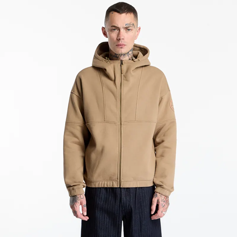Mikina Napapijri Bloom Full-Zip Hoodie Beige Petrified Oak
