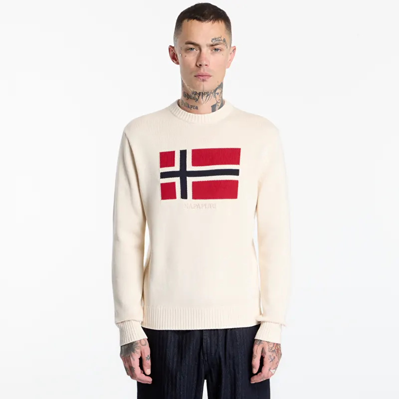 Suéter Napapijri Pullover Mura Beige Dimity