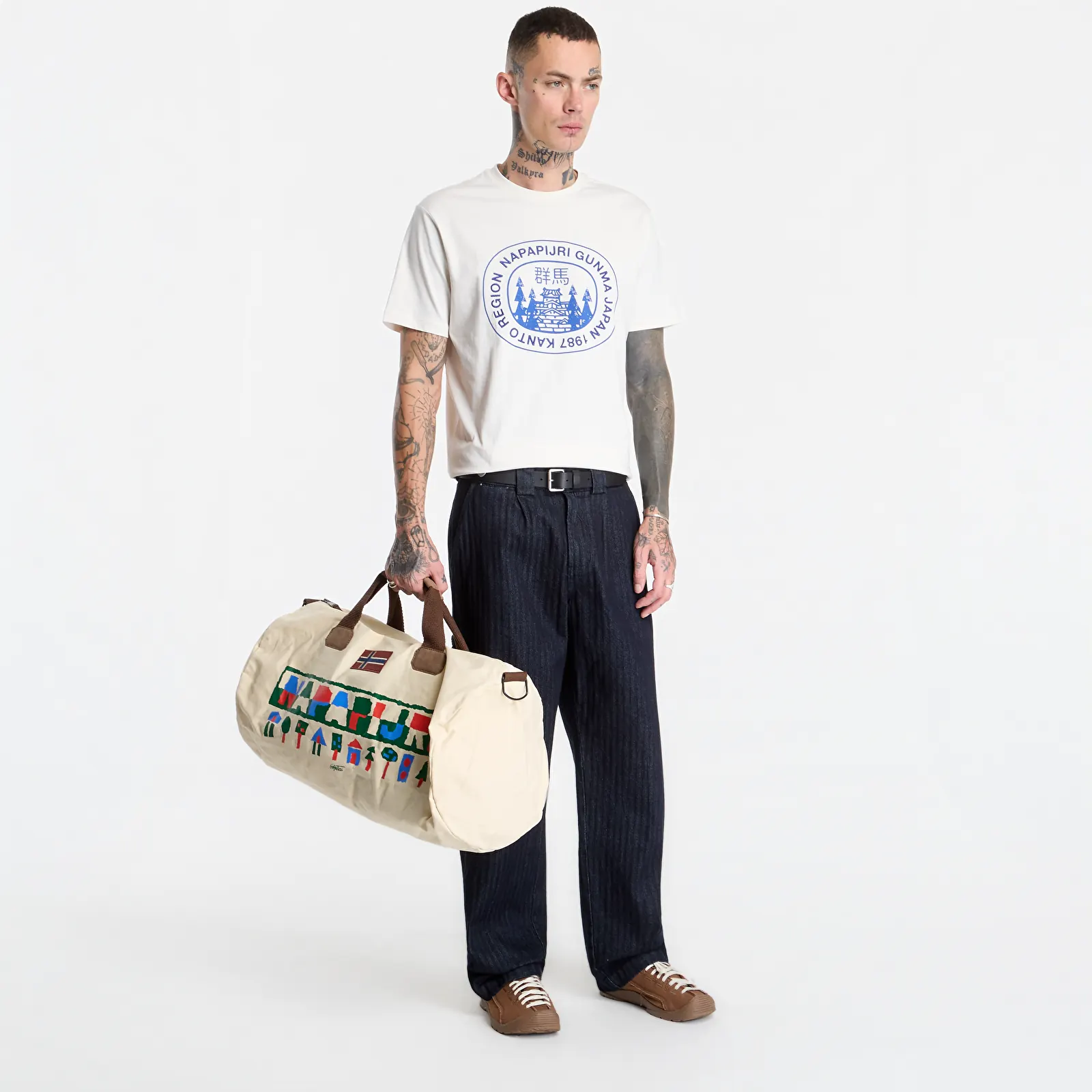 Vīriešu T-krekli Napapijri S-Sunda Short-Sleeve White Whisper
