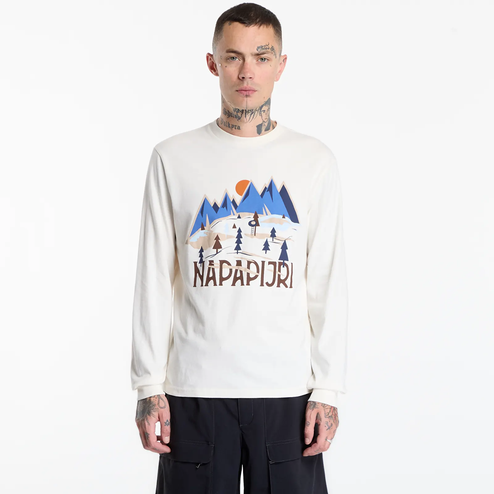 Men's T-shirts Napapijri Tee Long-Sleeve T-Shirt White