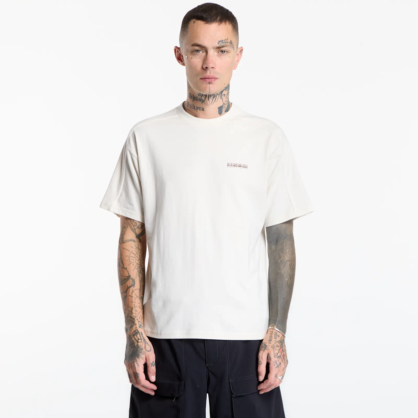 Men's T-shirts Napapijri S-Teza Short-Sleeve White Whisper