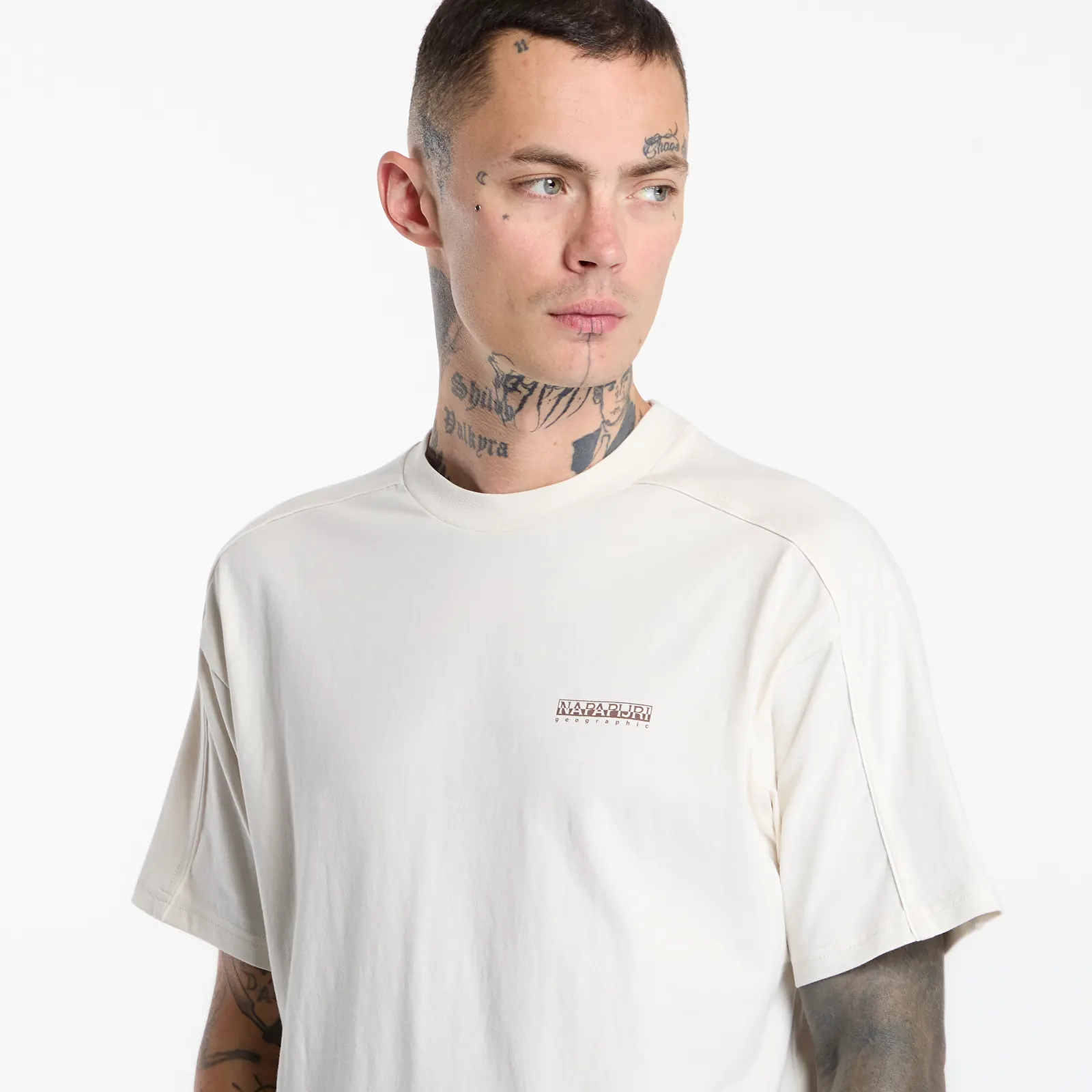 Men's T-shirts Napapijri S-Teza Short-Sleeve White Whisper
