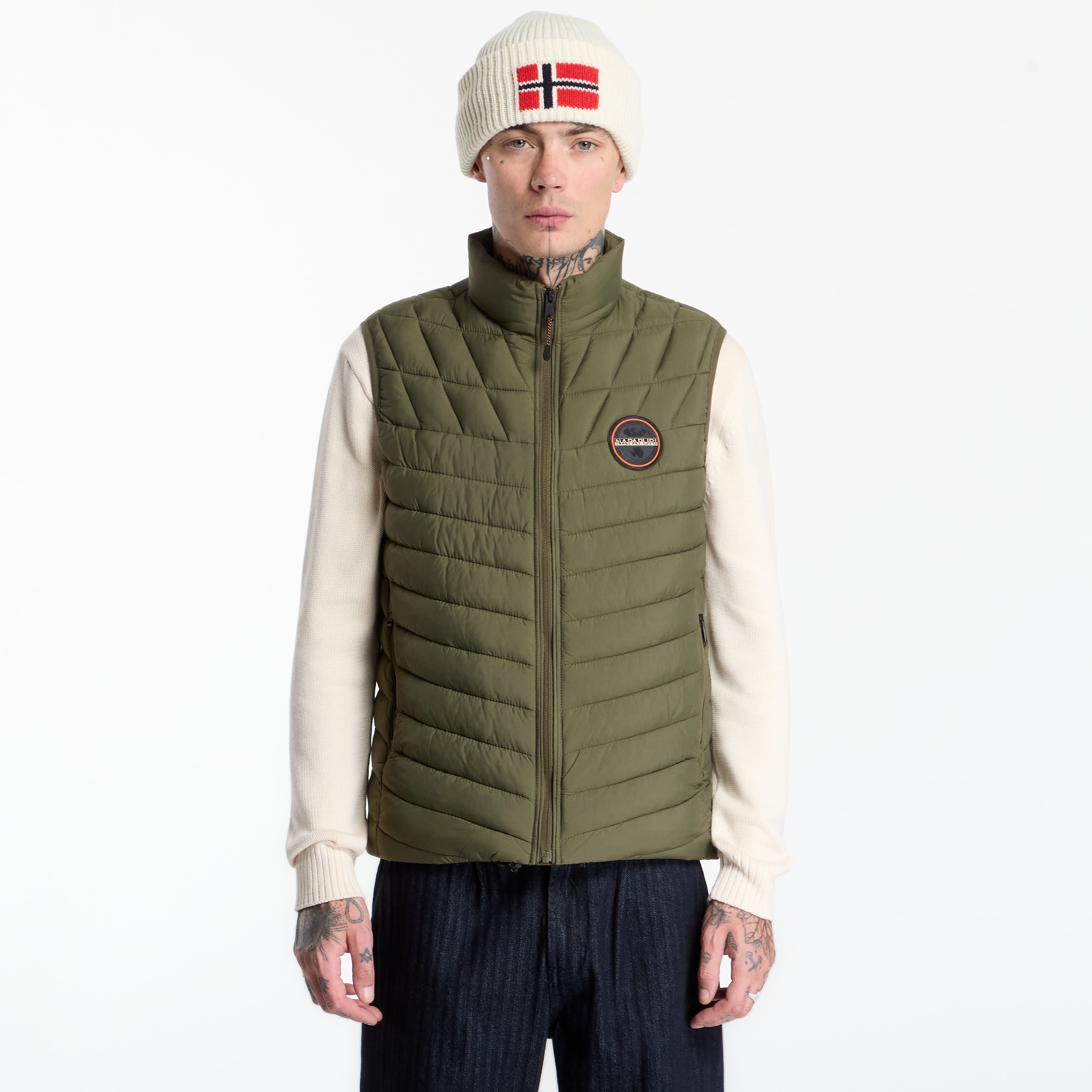 Елек Napapijri A-Lapaz Vest Olive Night XL