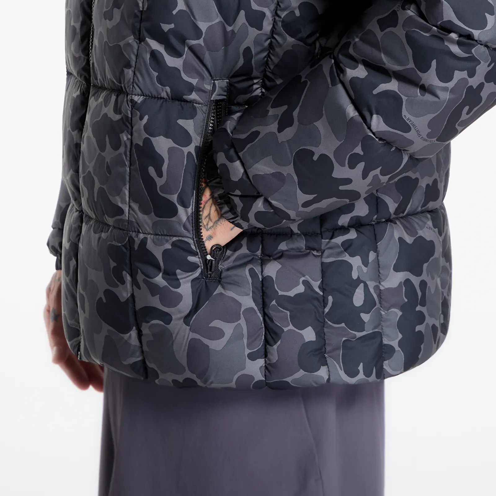 Kurtki męskie Columbia Puffect™ IV Printed Jacket Black Puzzle Camo, Black
