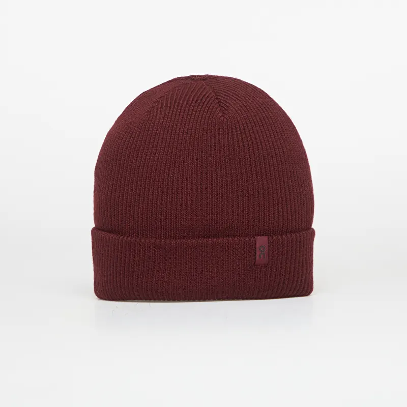 Bonnet On Merino Beanie Maroon