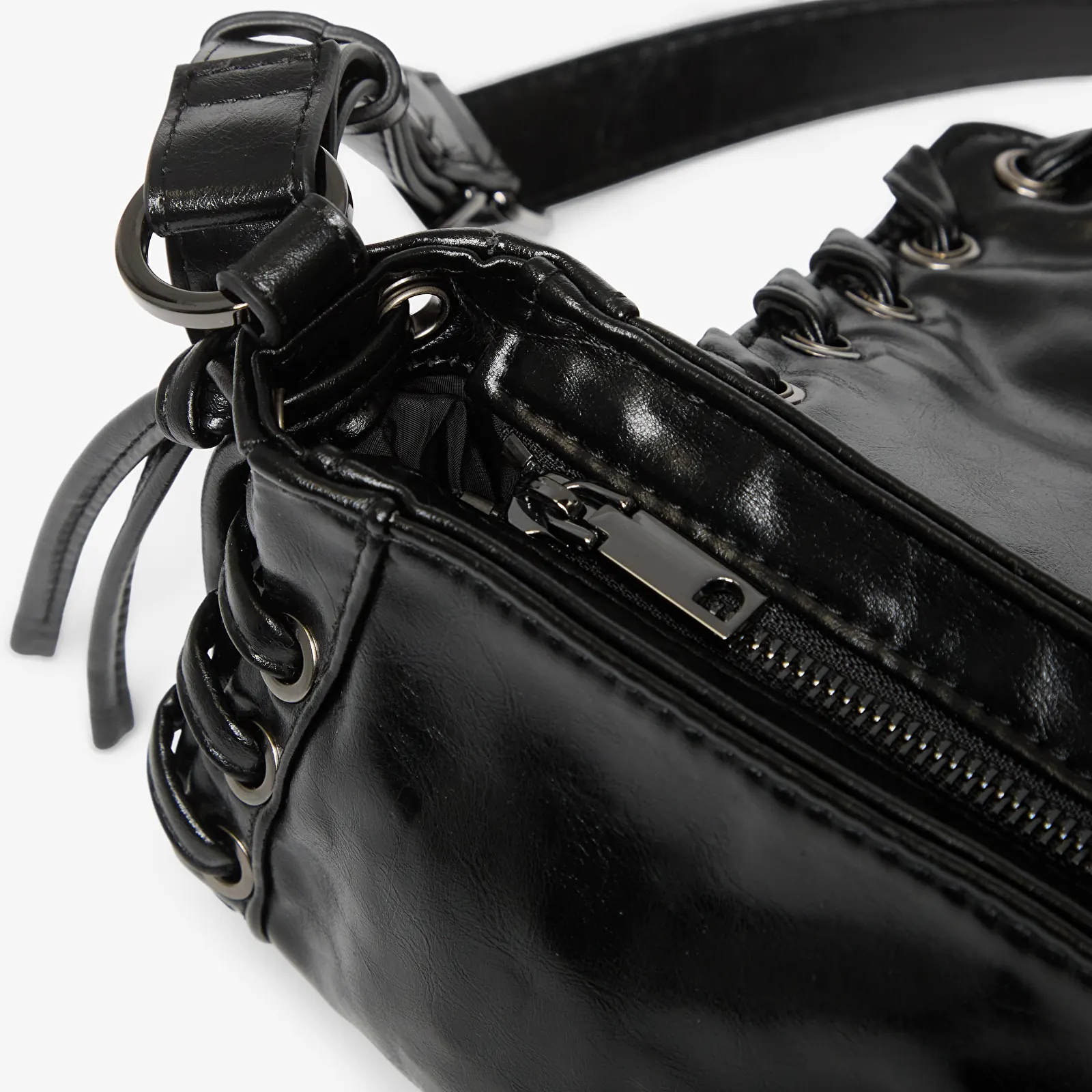 Handtassen Desigual Gravity Letur Bag Black