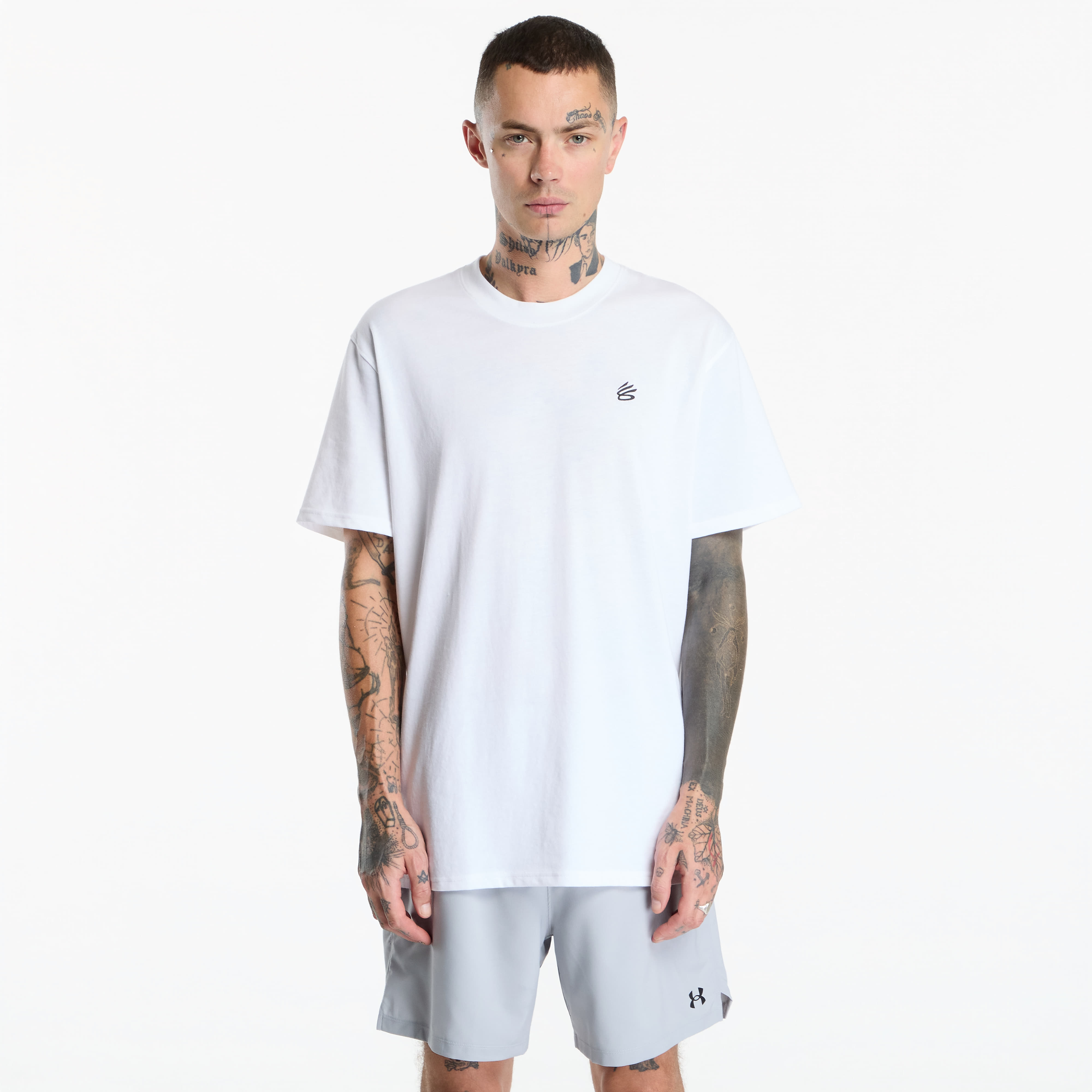 Тениска Under Armour Curry LC Logo Tee White XL