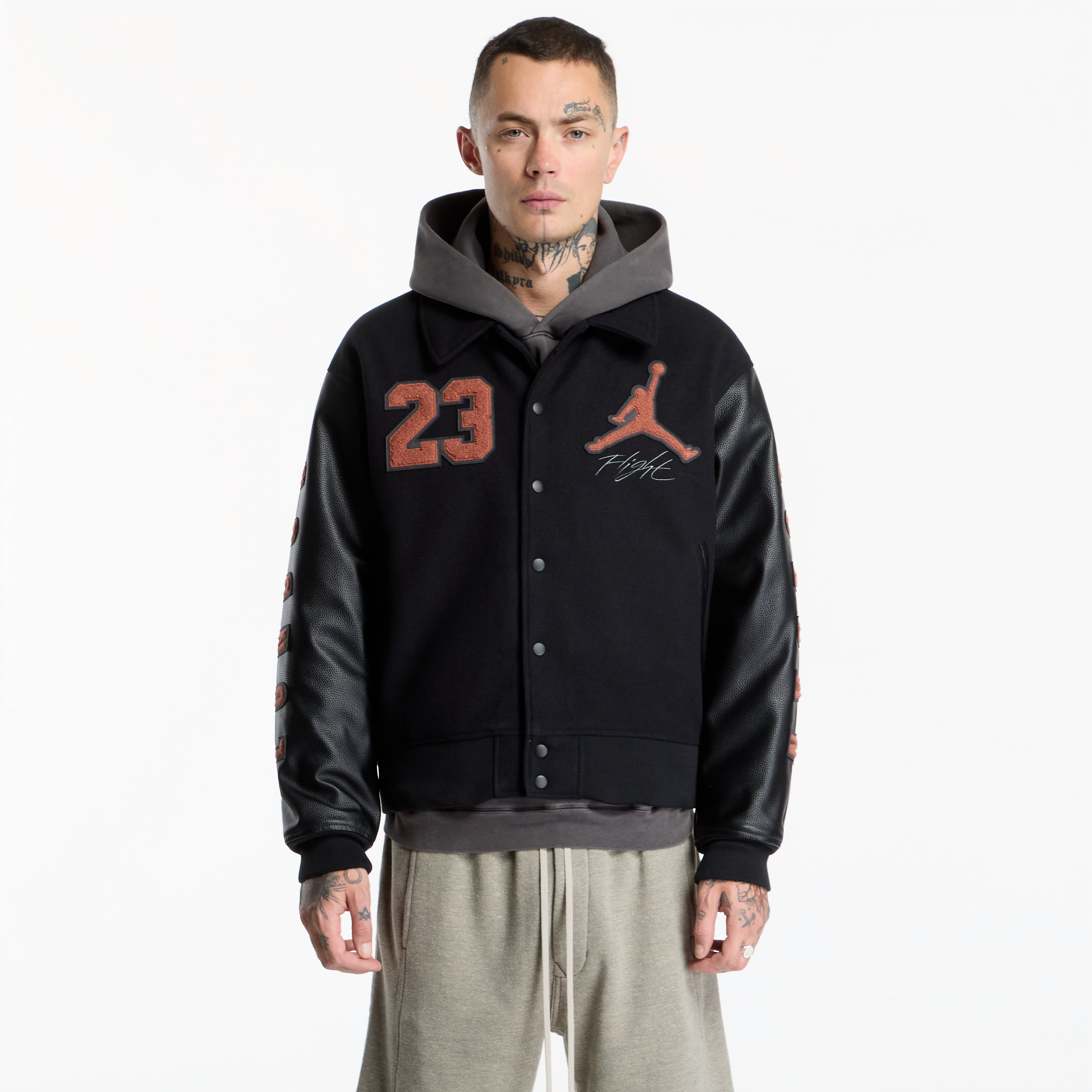 Яке Jordan Flight LDN Men's Varsity Jacket Black/ Black XL