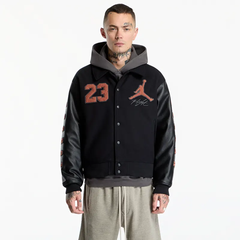 Jachetă Jordan Flight LDN Men's Varsity Jacket Black/ Black