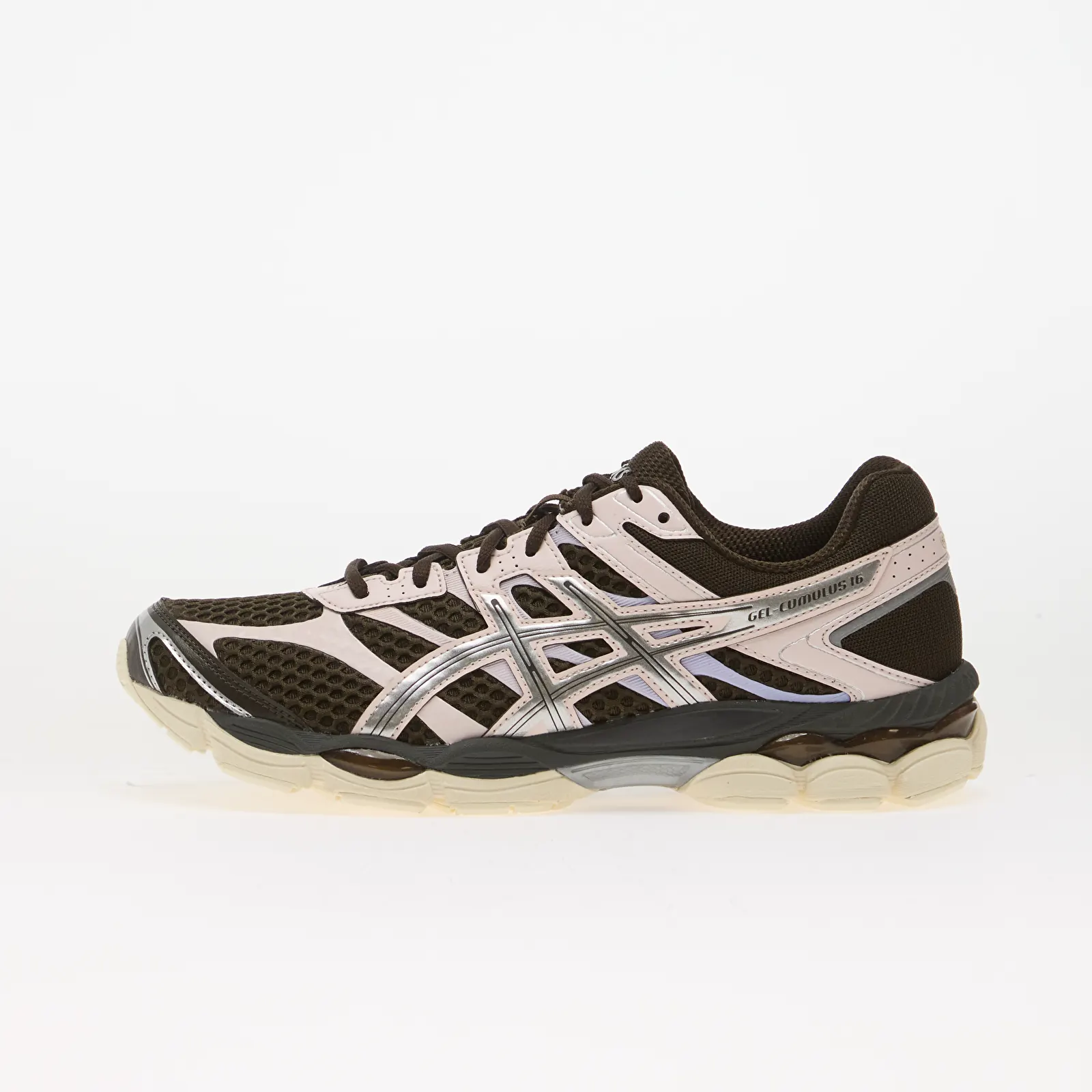 Miesten lenkkarit ja kengät Asics Gel-Cumulus 16 Black Coffee/ Pure Silver