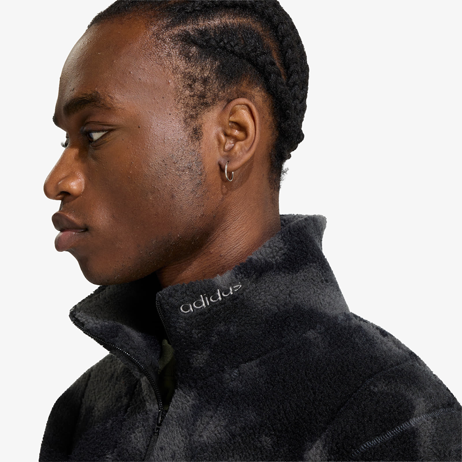 Men's jackets adidas Camo Polarfleece TT Black