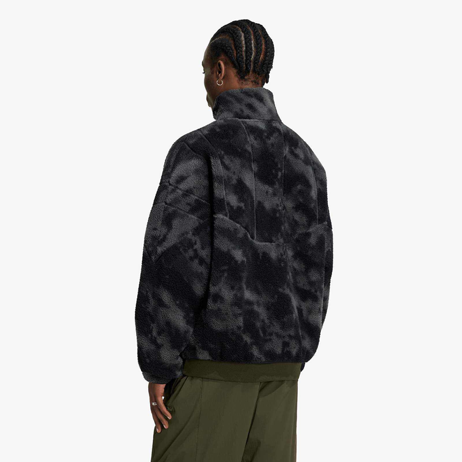 Men's jackets adidas Camo Polarfleece TT Black