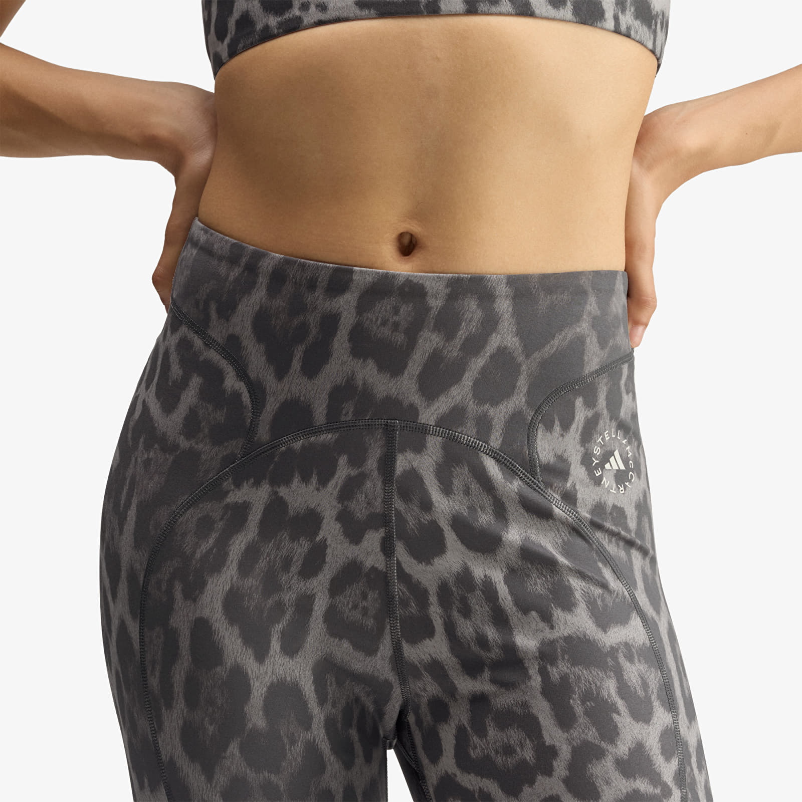 Leggings voor dames adidas by Stella McCartney Training 7/8 Leggings Printed Dove Grey/ Carbon