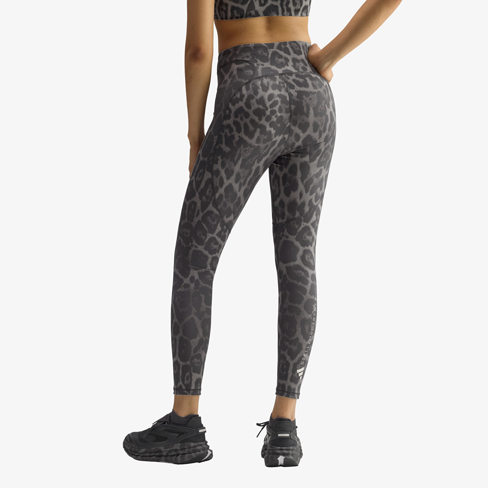 Leggings voor dames adidas by Stella McCartney Training 7/8 Leggings Printed Dove Grey/ Carbon