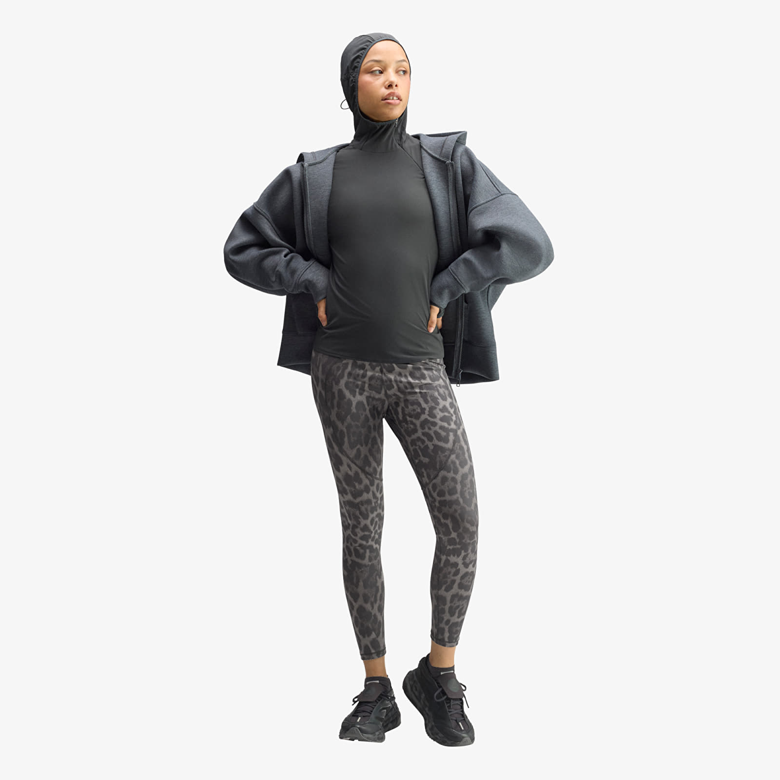 Leggings voor dames adidas by Stella McCartney Training 7/8 Leggings Printed Dove Grey/ Carbon