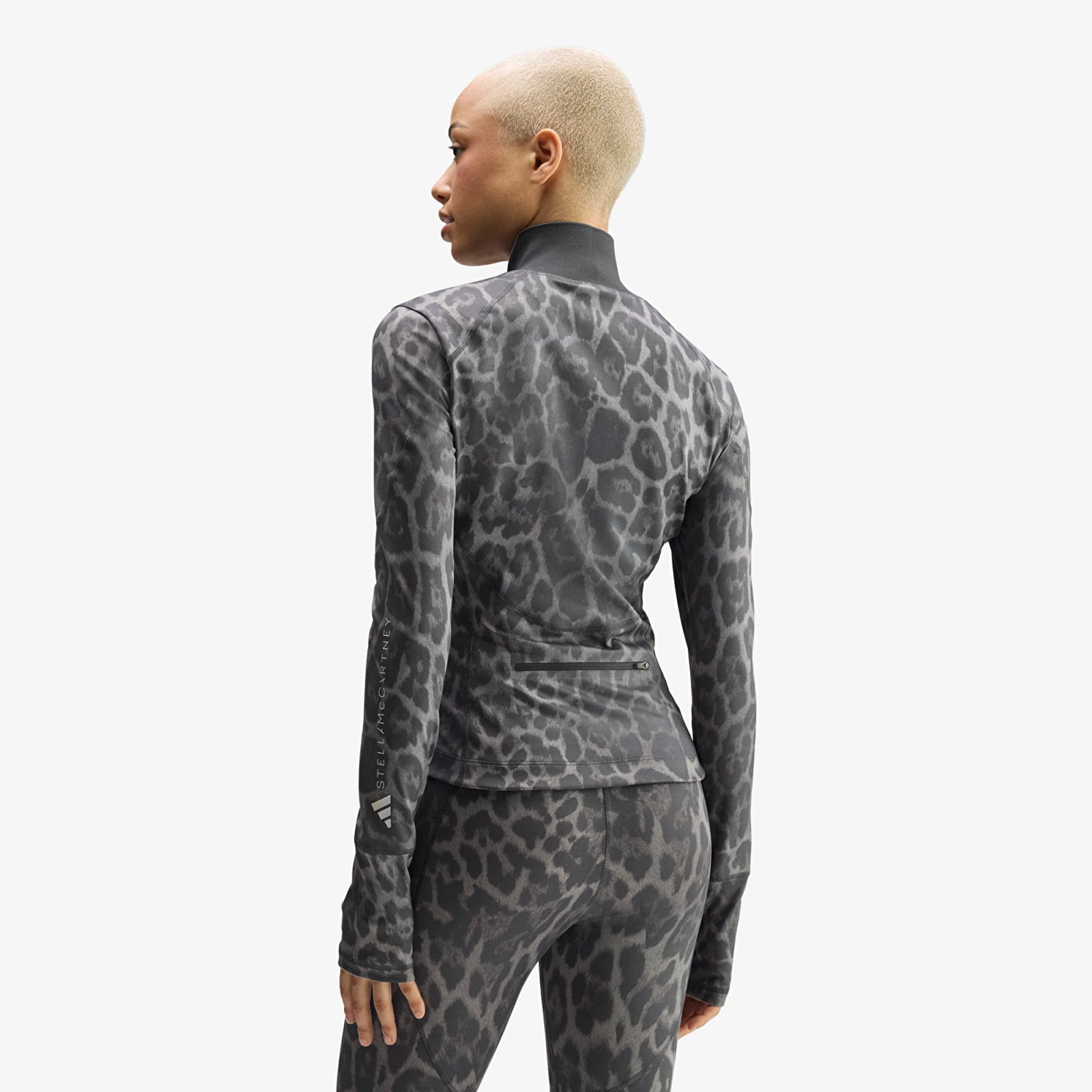 Naisten takit adidas by Stella McCartney Training Midlayer Printed Dove Grey/ Carbon