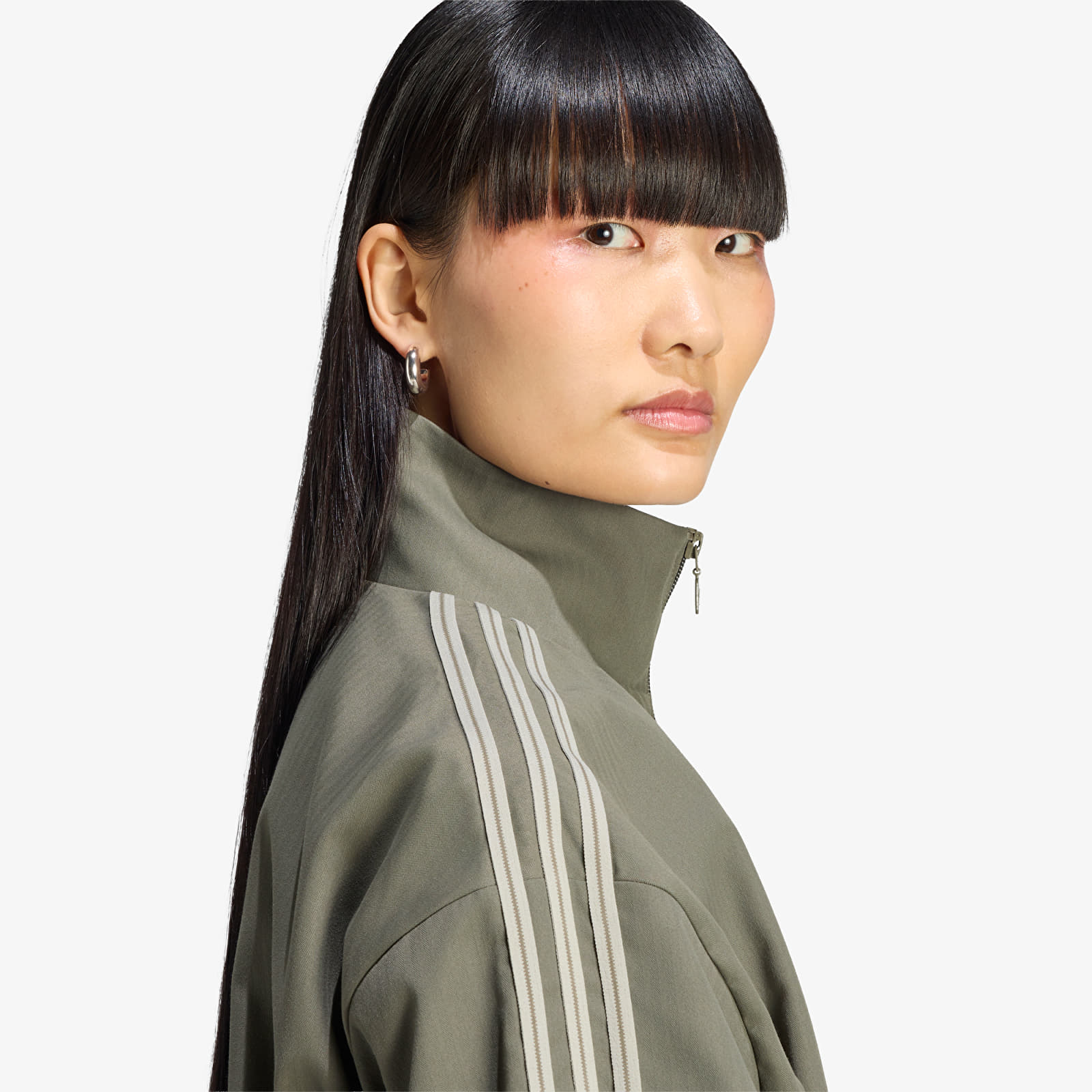 Kurtki damskie adidas Firebird Track Top Branch/ Silver Pebble