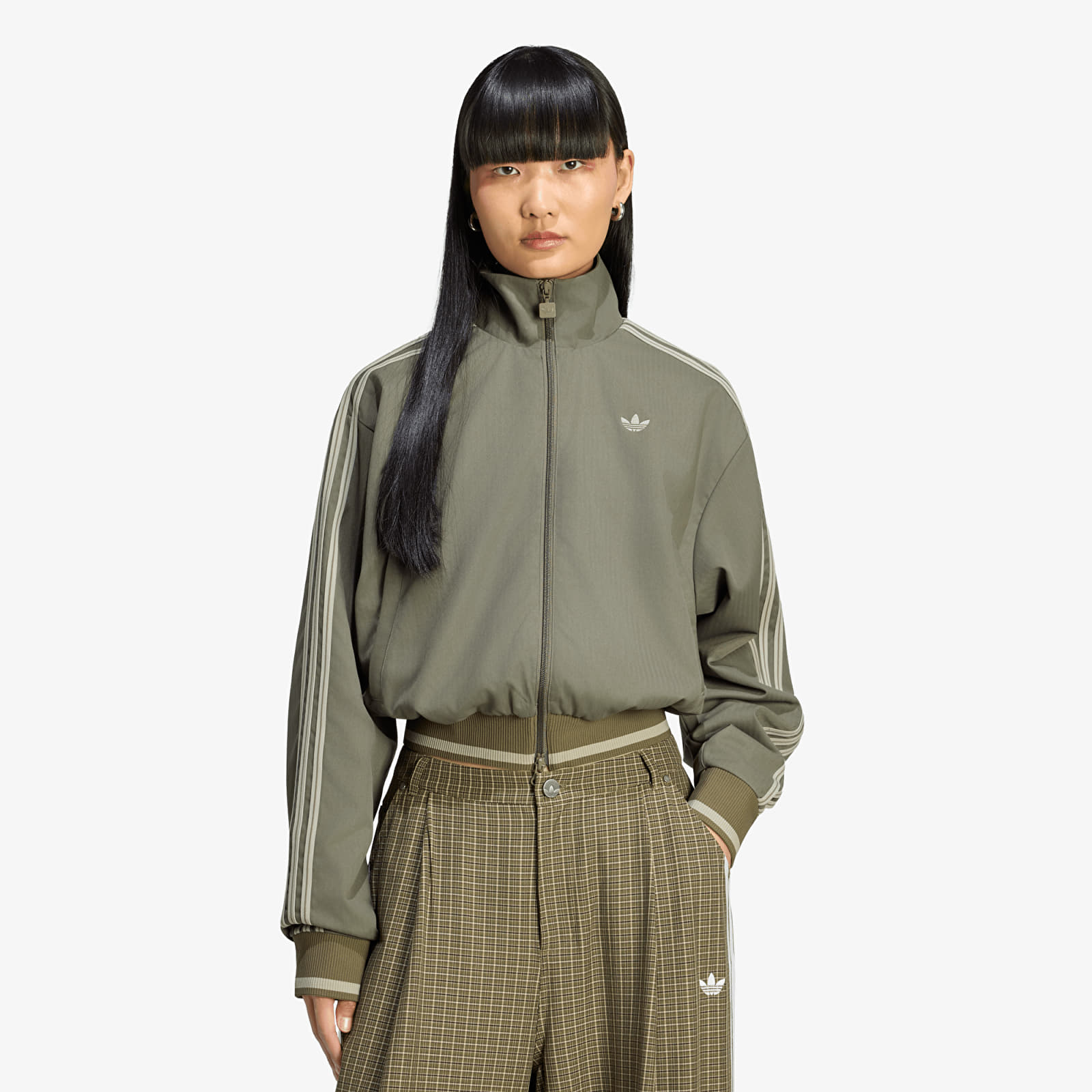 Kurtki damskie adidas Firebird Track Top Branch/ Silver Pebble