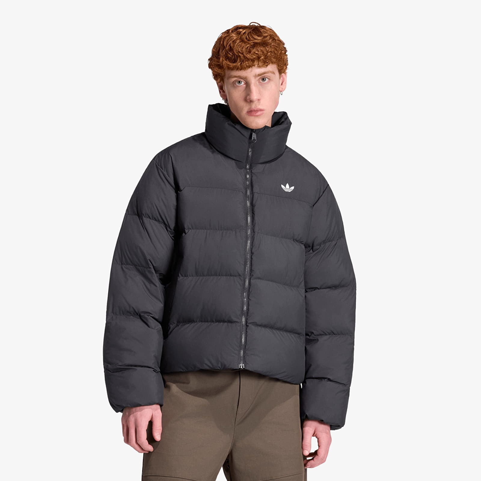 Puffer jackets adidas Stand Collar Regen Jacket Black