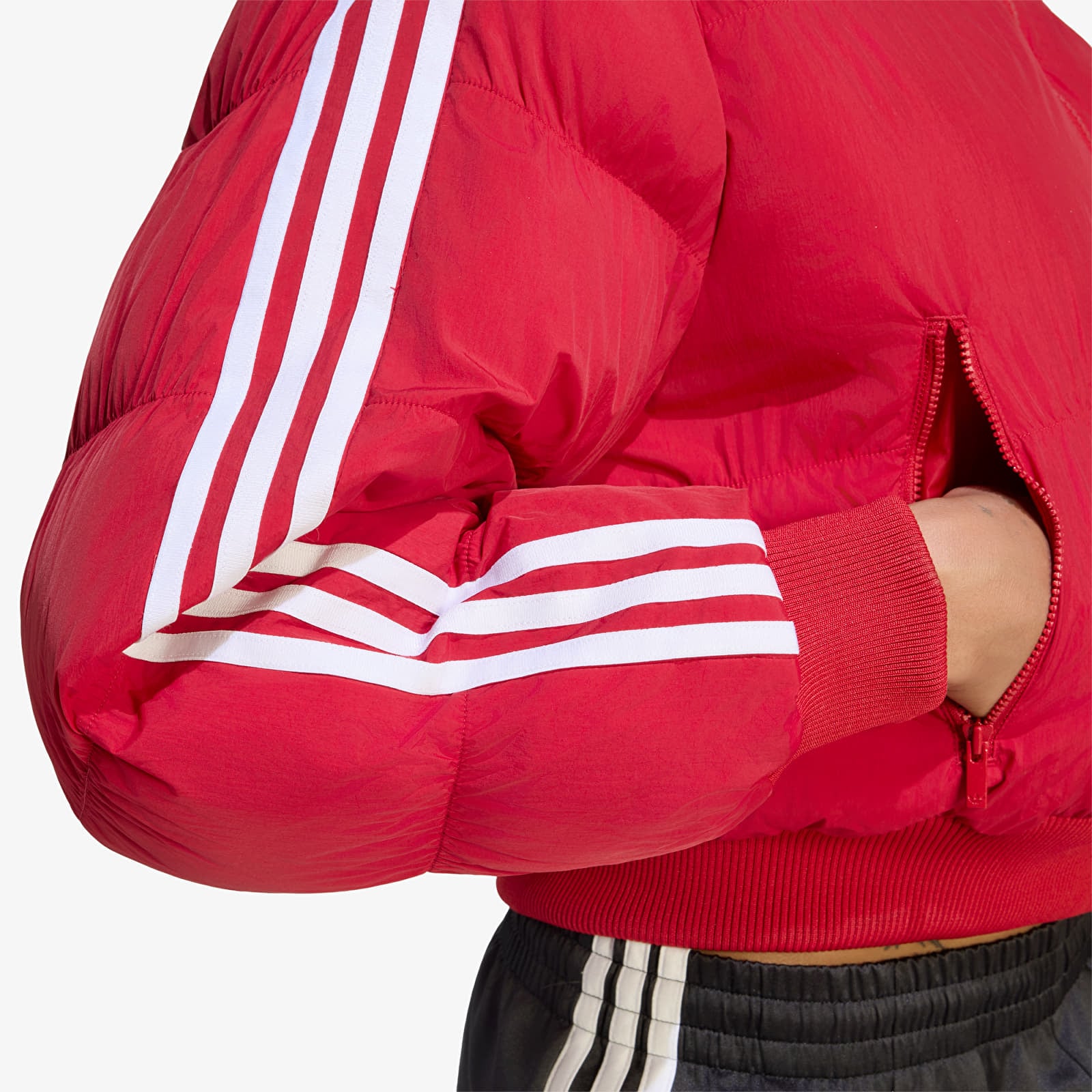 Women's Down Jackets adidas Adicolor Short Puffer Jacket Team Victory Red