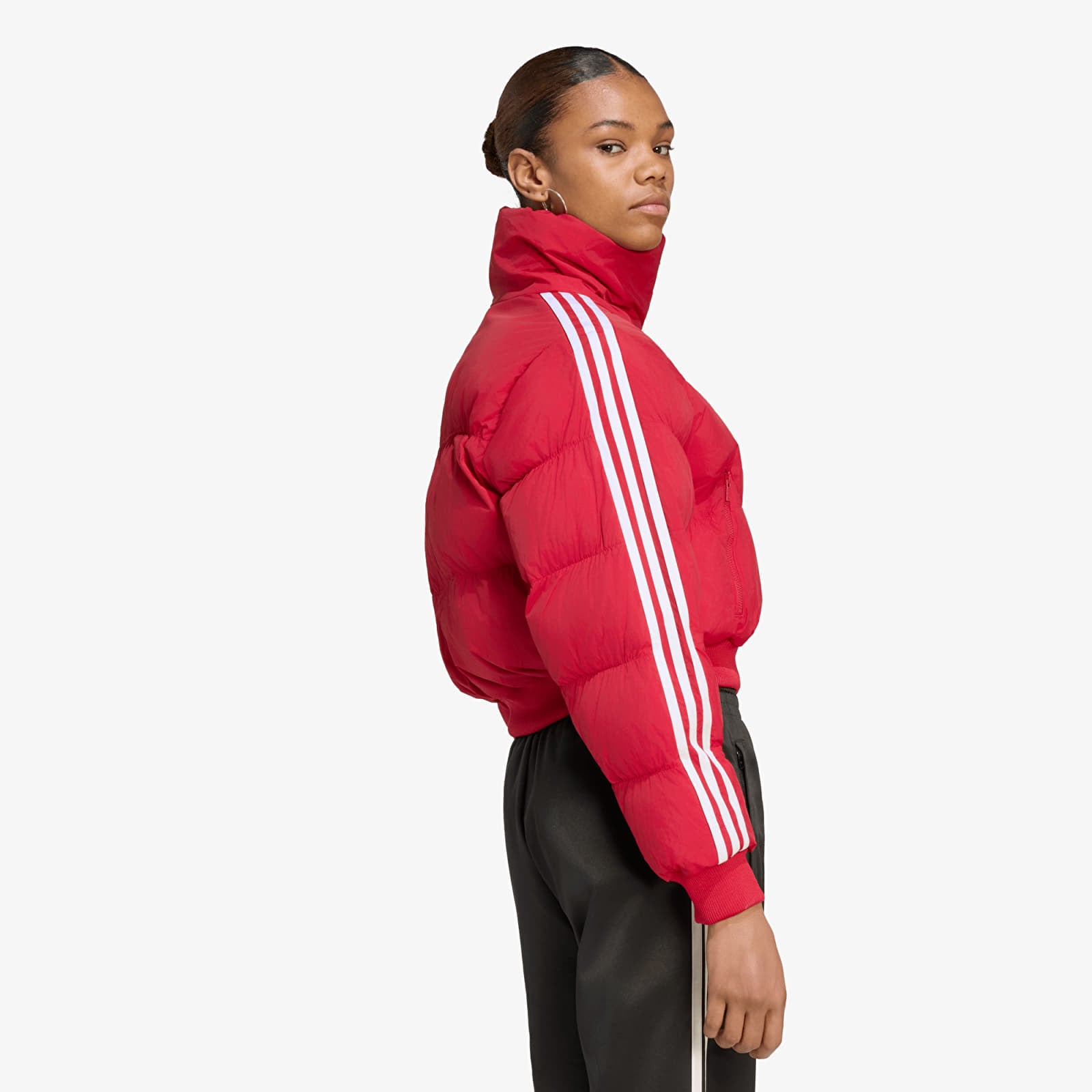 Women's Down Jackets adidas Adicolor Short Puffer Jacket Team Victory Red