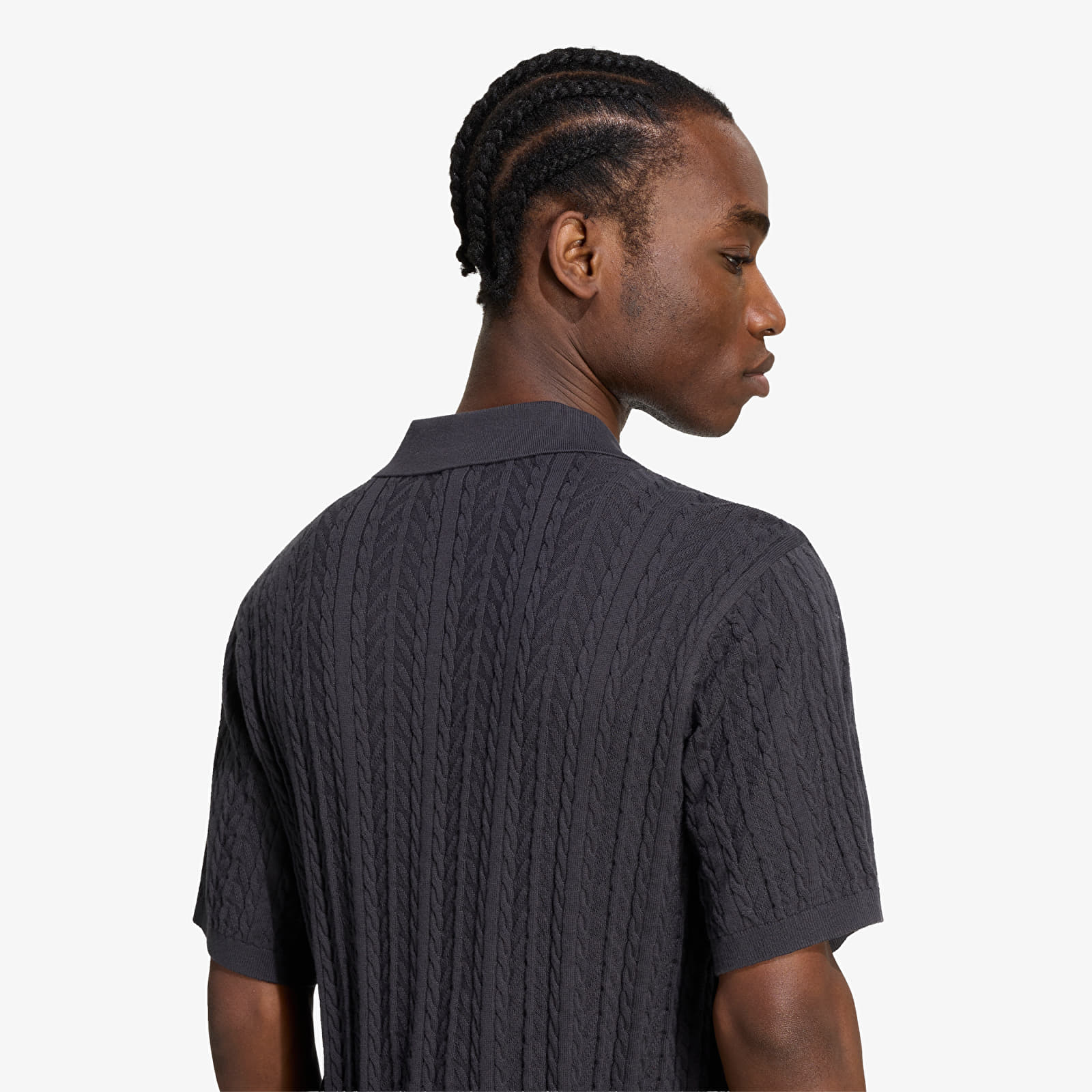 Мужские свитера adidas Cable Knit Football Jersey Utility Black