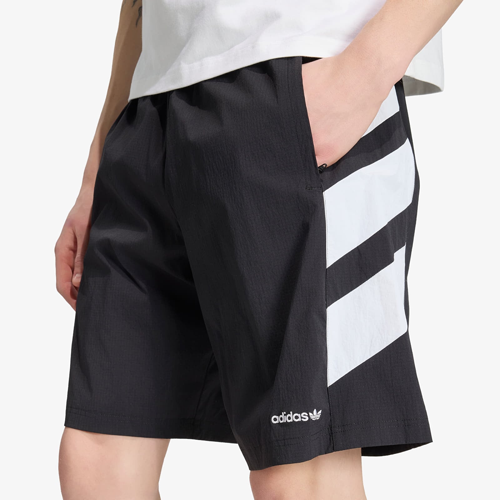 Pánské kraťasy adidas Adicolor Double Blocked Shorts Black