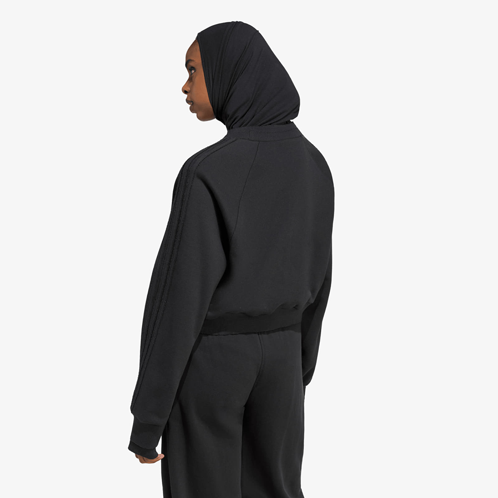 Hoodies and sweatshirts  adidas Winterized Double Crew Sweatshirt Black