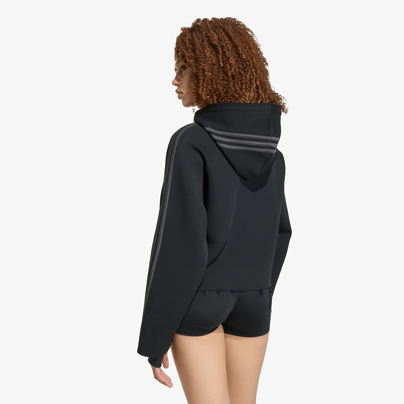 Sweatshirts für Frauen adidas SST 2.0 Cropped Hoodie Black/ Utility Black
