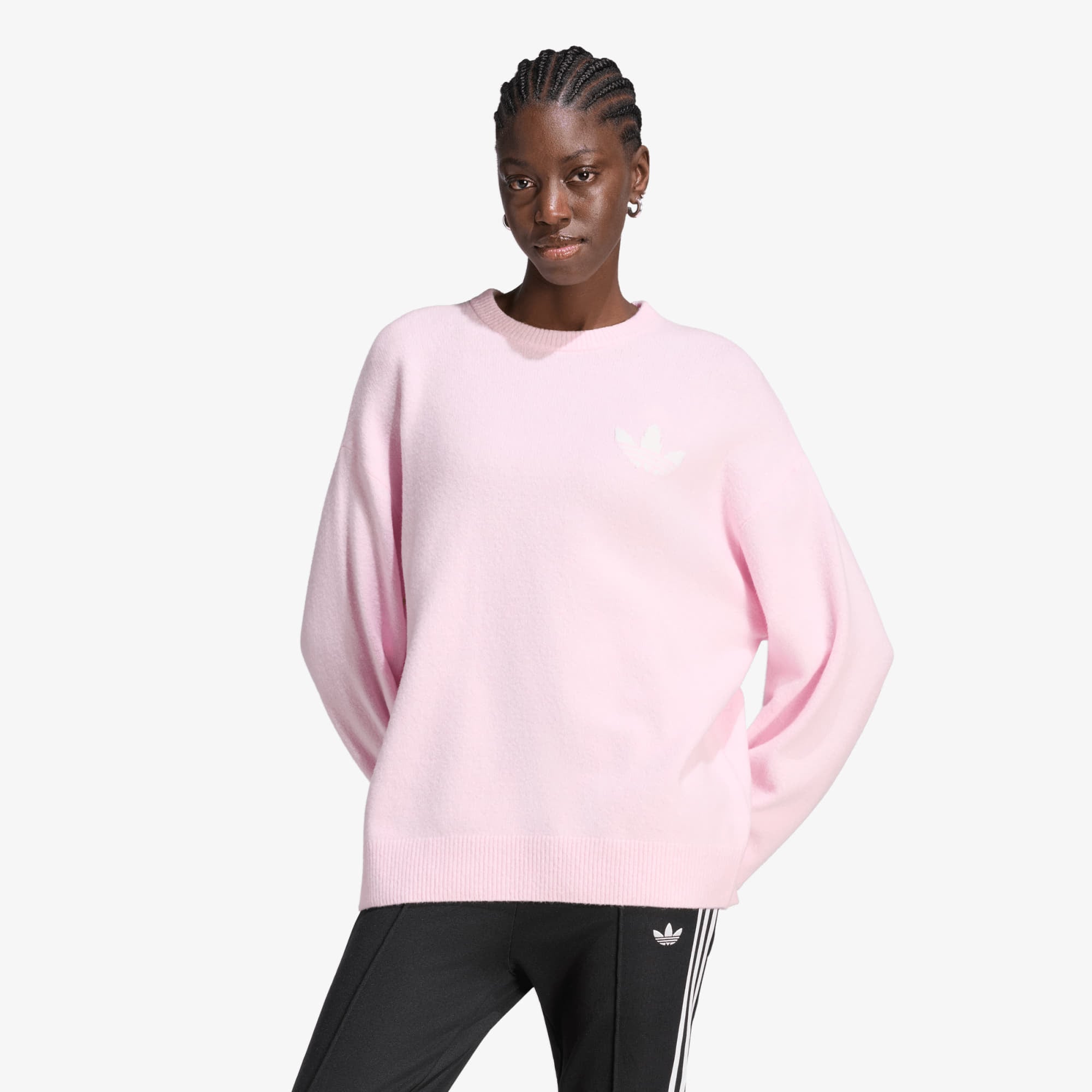 Пуловер adidas Originals Athl Dept Knitted Sweater Clear Pink M