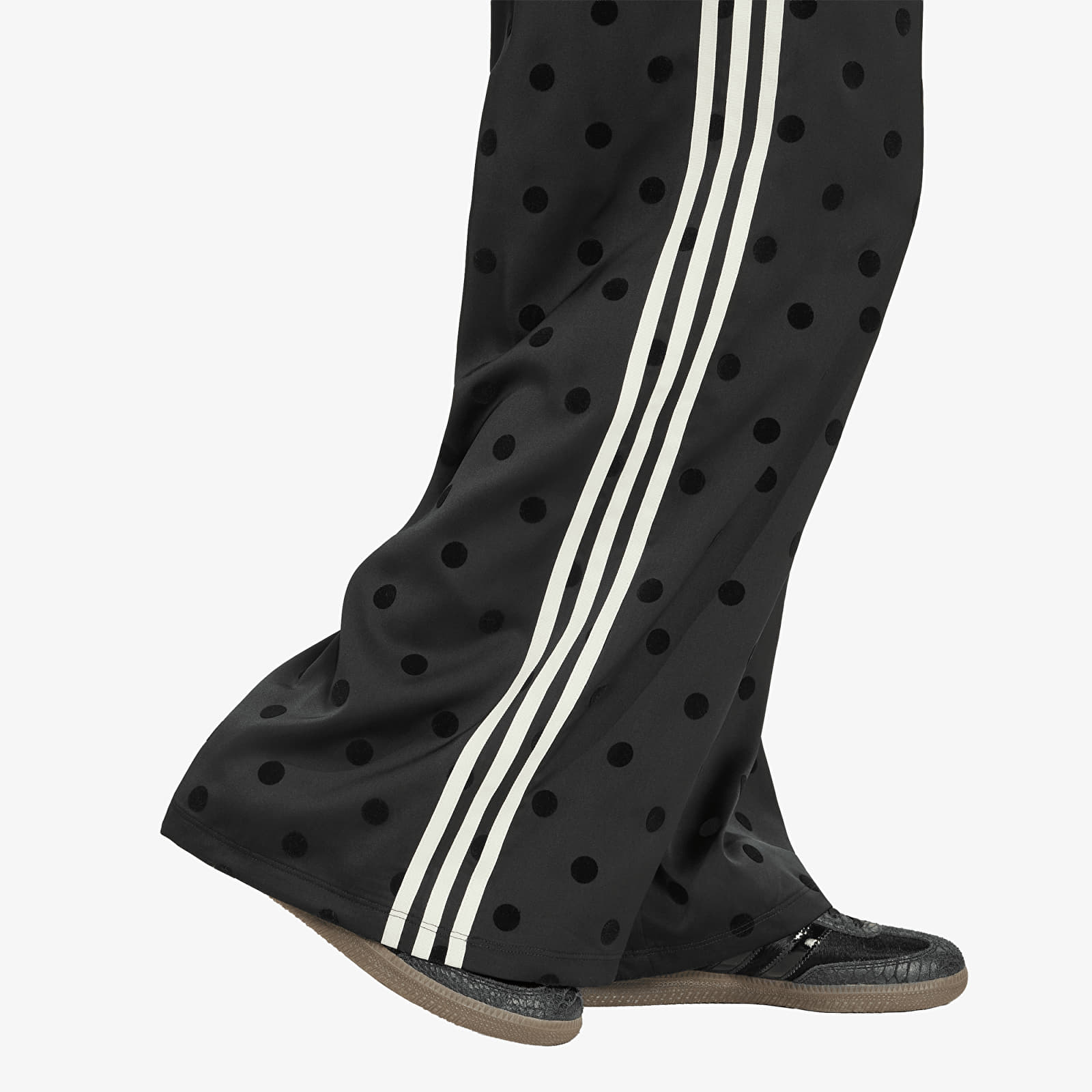 Pantalons femme adidas Satin Polka Dots Wide Leg Pant Black