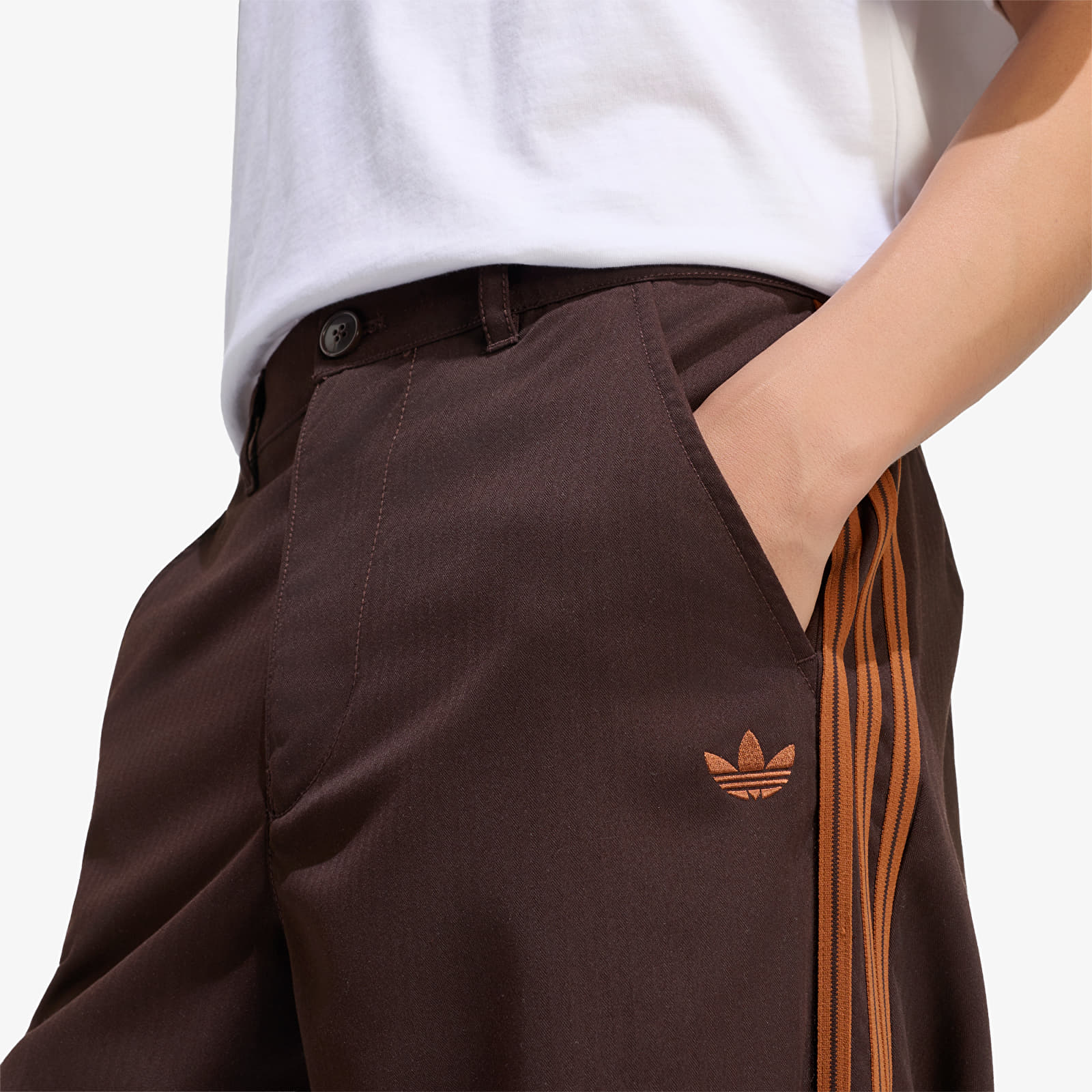 Men's trousers adidas Firebird Tailored Trousers Aurora Coffee