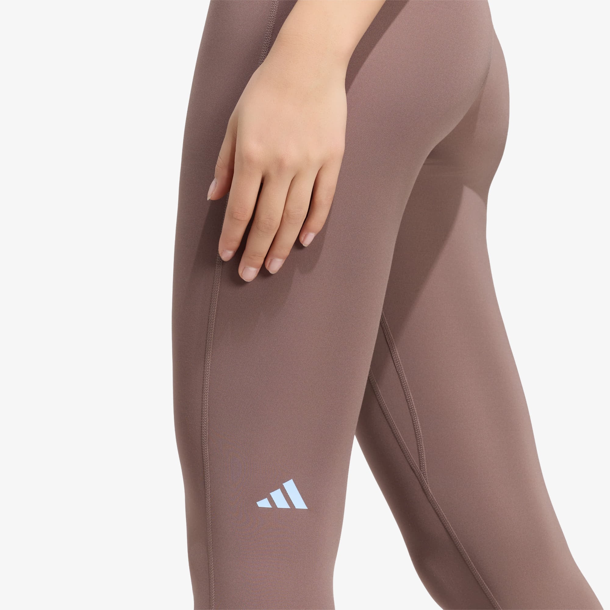 Κολάν adidas 3 Stripes Studio All Me 7/8 X-Over Leggings Earth Strata XS