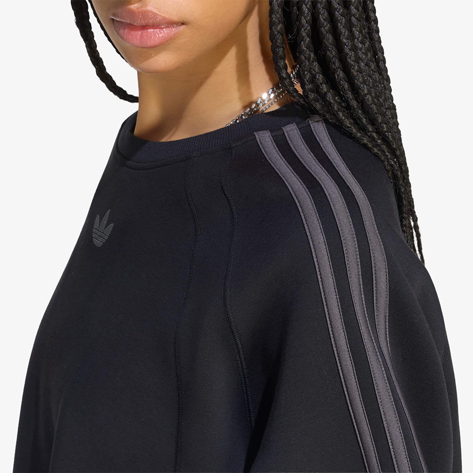 Tricouri femei adidas SST 2.0 Boxy Cropped T-Shirt Black/ Utility Black