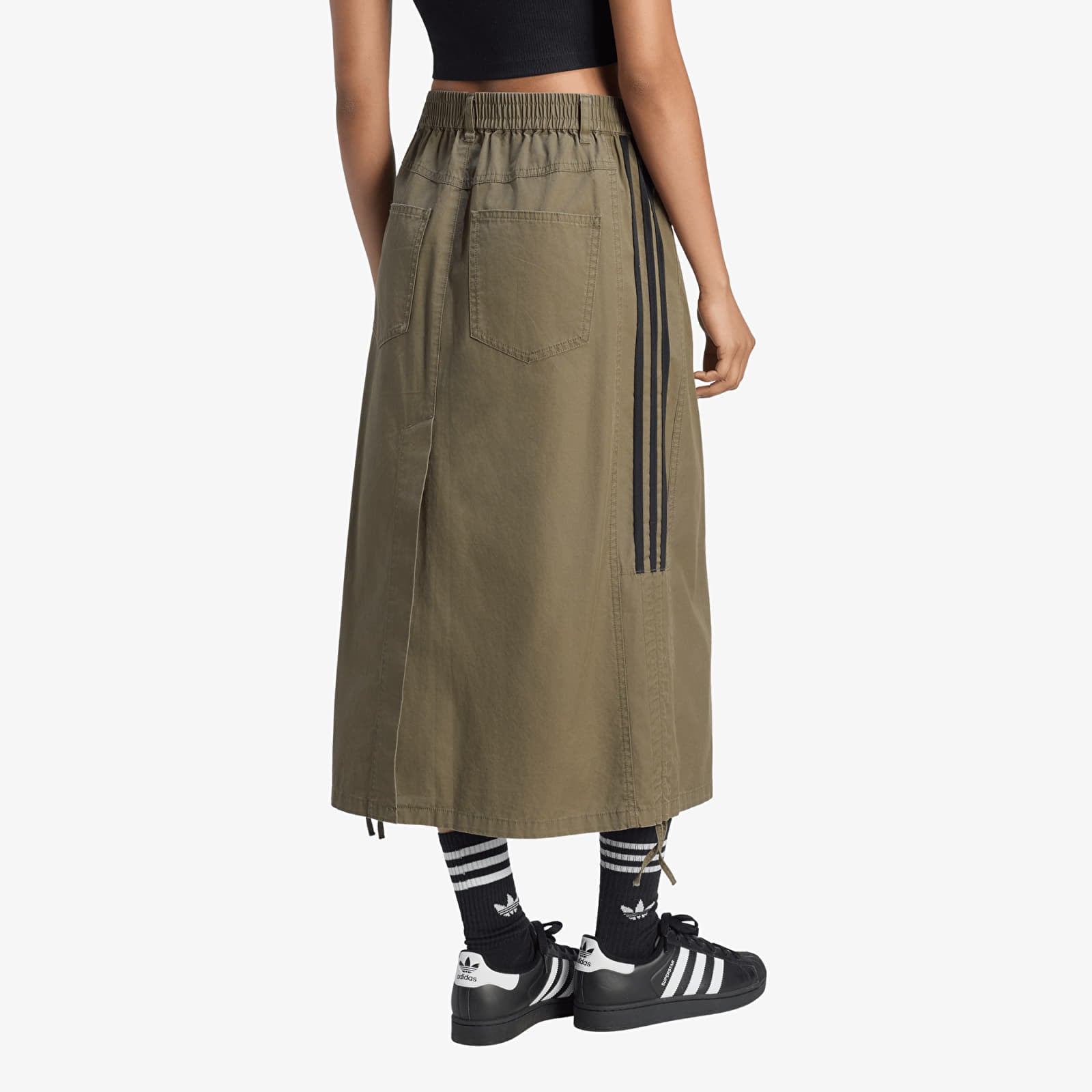 Женские юбки adidas Parachute Skirt Olive Strata