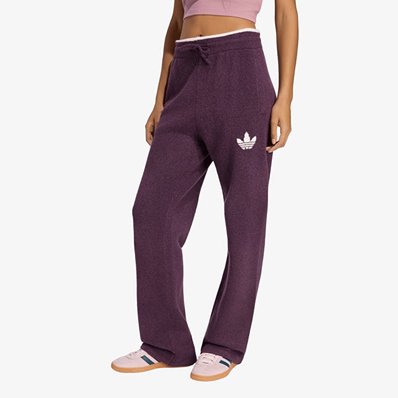 Dressid adidas Ess Knit Tipping Pants Noble Red/ Cream White