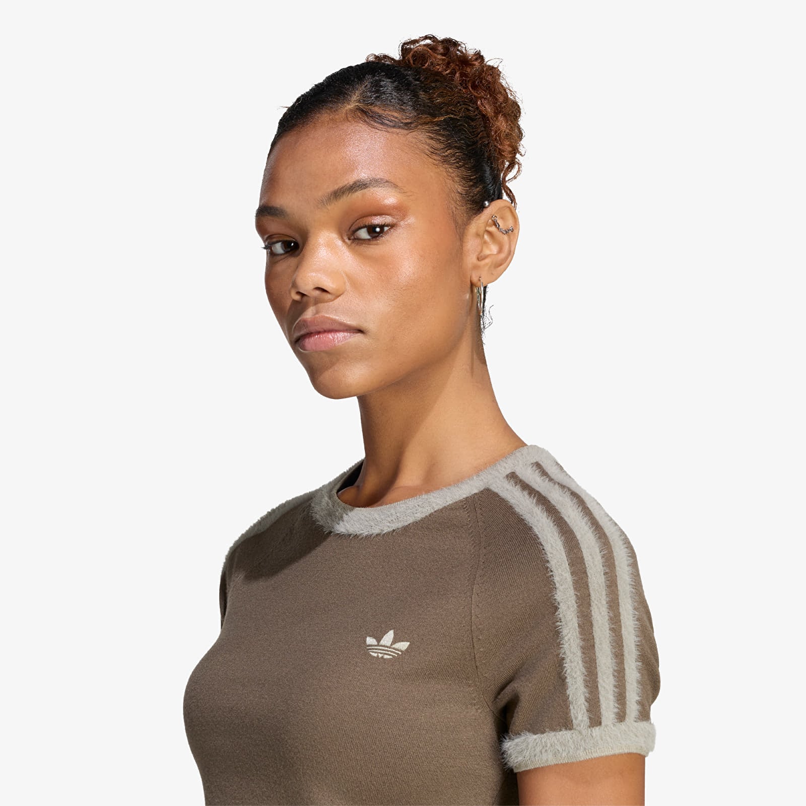 T-shirts adidas Knitted T-Shirt Branch/ Silver Pebble