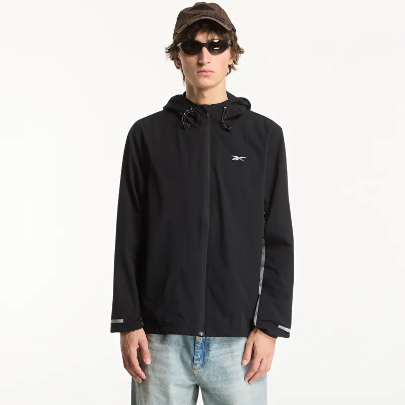 Windbreaker Reebok ID Lightweight Windbreaker Black/ Grey 4